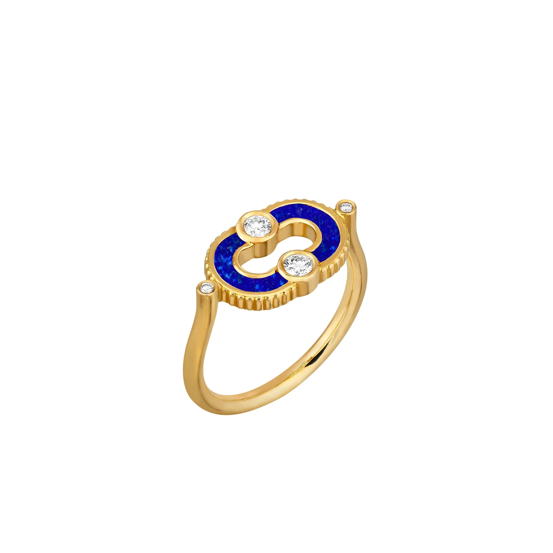 Magnetic Diamond & Stone Inlay Ring - Image 3