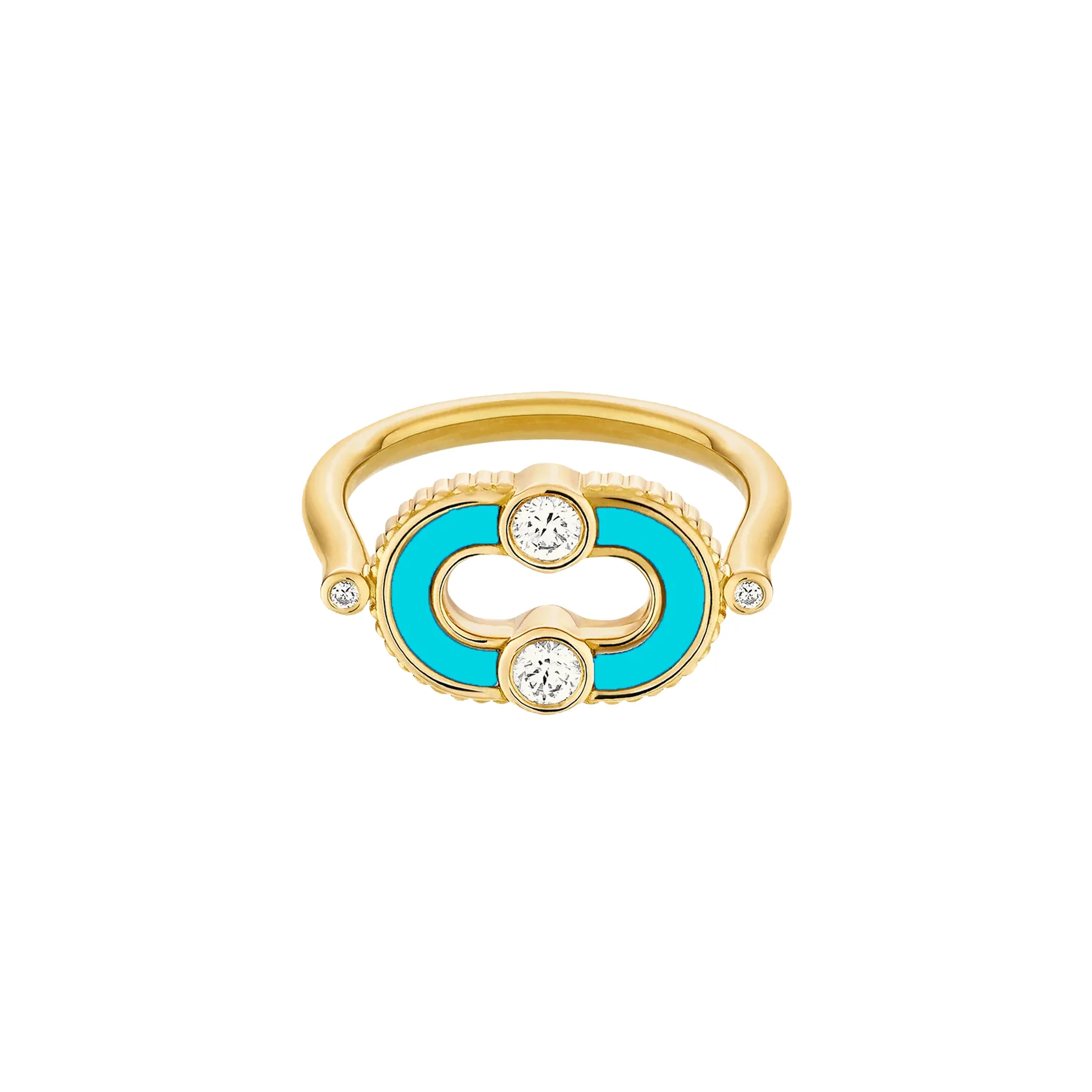 Magnetic Diamond & Stone Inlay Ring - Image 8