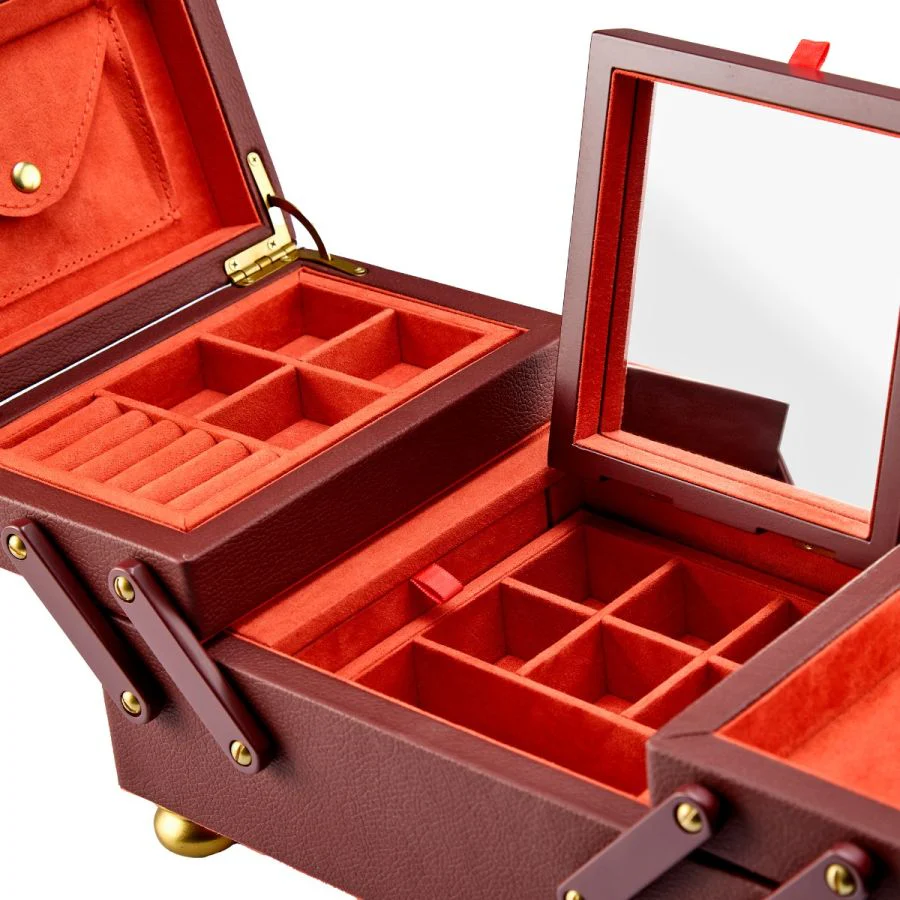 Marla Aaron Burgundy Baby Everything Jewelry Box - Image 4