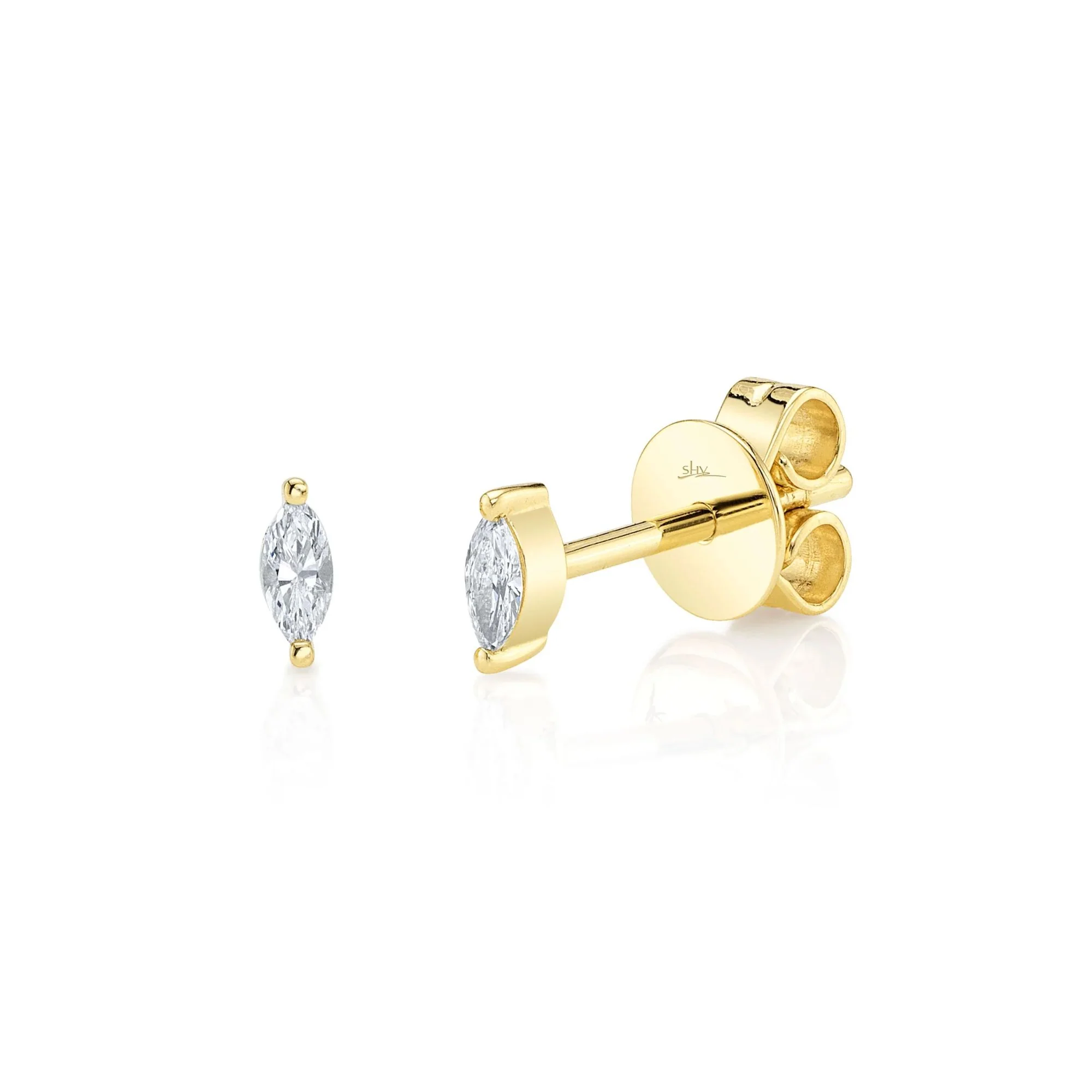 Marquise Diamond Studs - Image 3