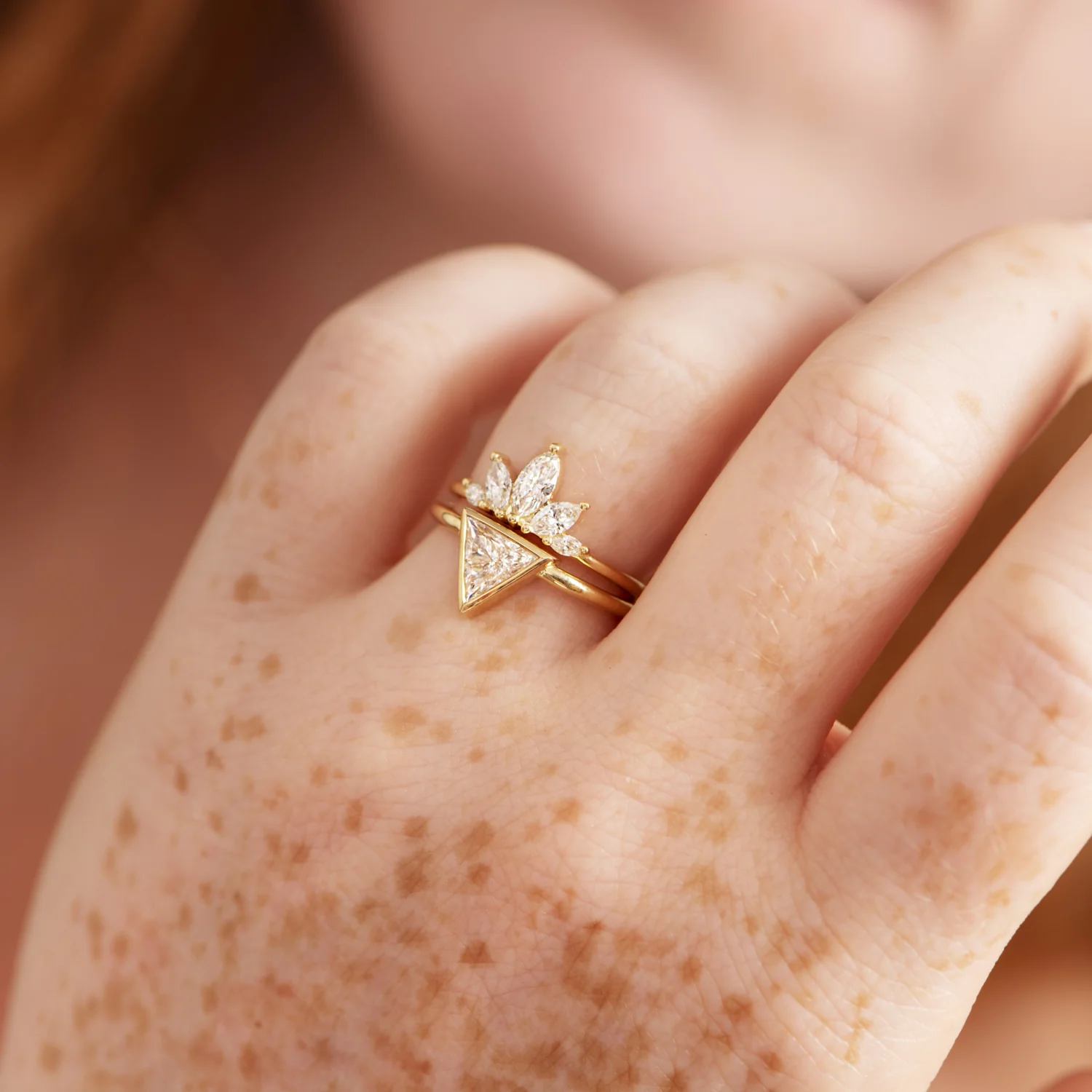 Marquise Petal Diamond Wedding Ring - Image 4