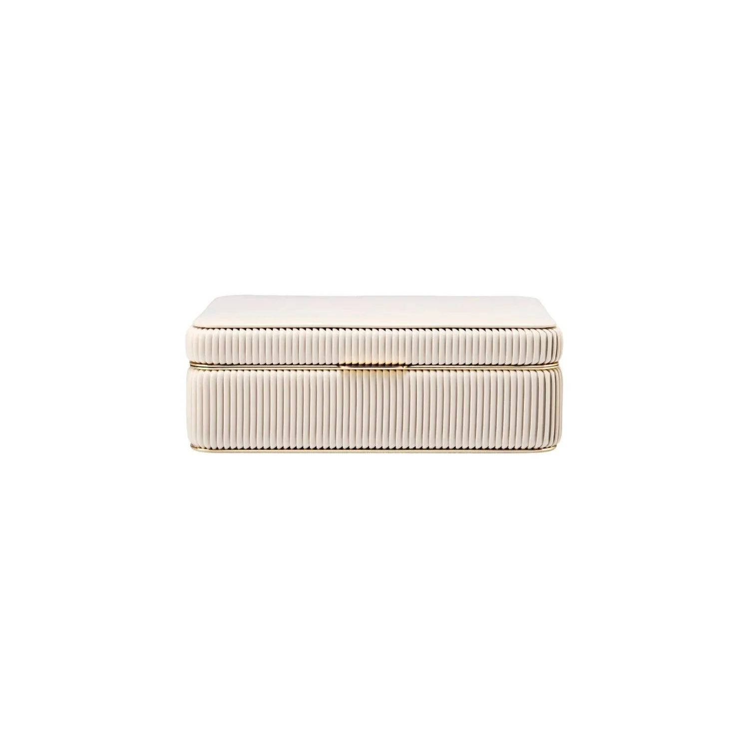 The Medium Bella Jewelry Box in Bone - Image 3