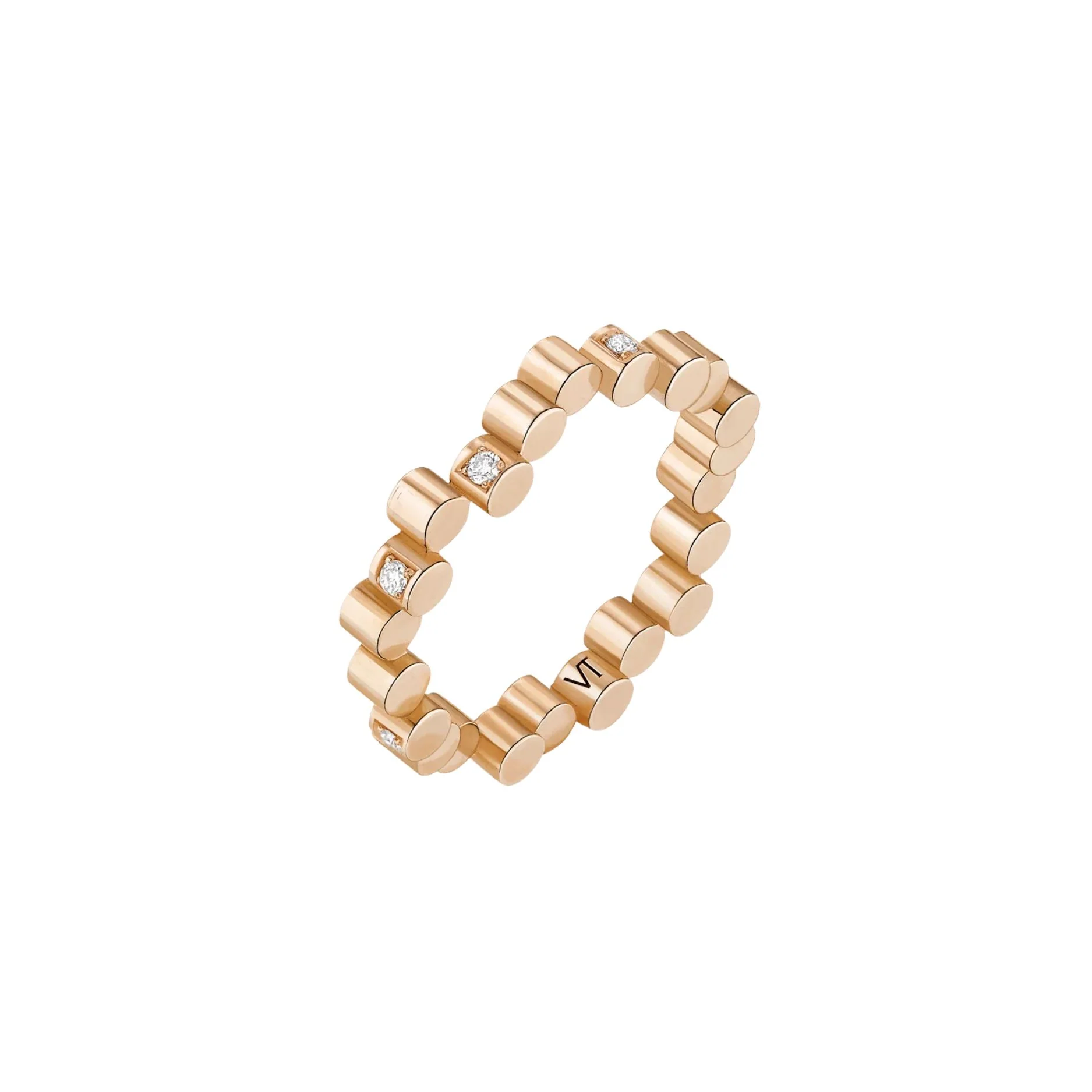 Mini Scattered Diamond Edge Ring - Image 3