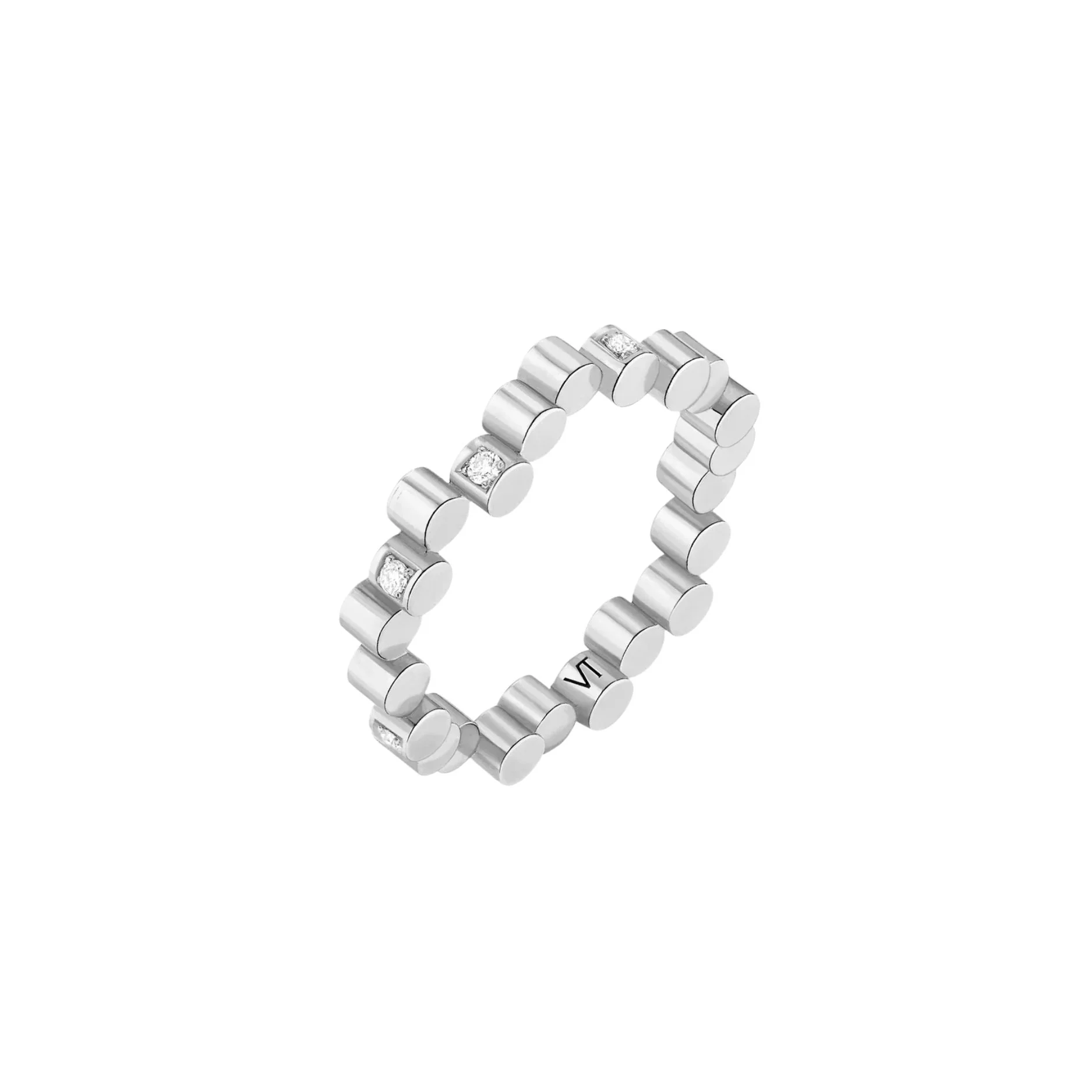 Mini Scattered Diamond Edge Ring - Image 4
