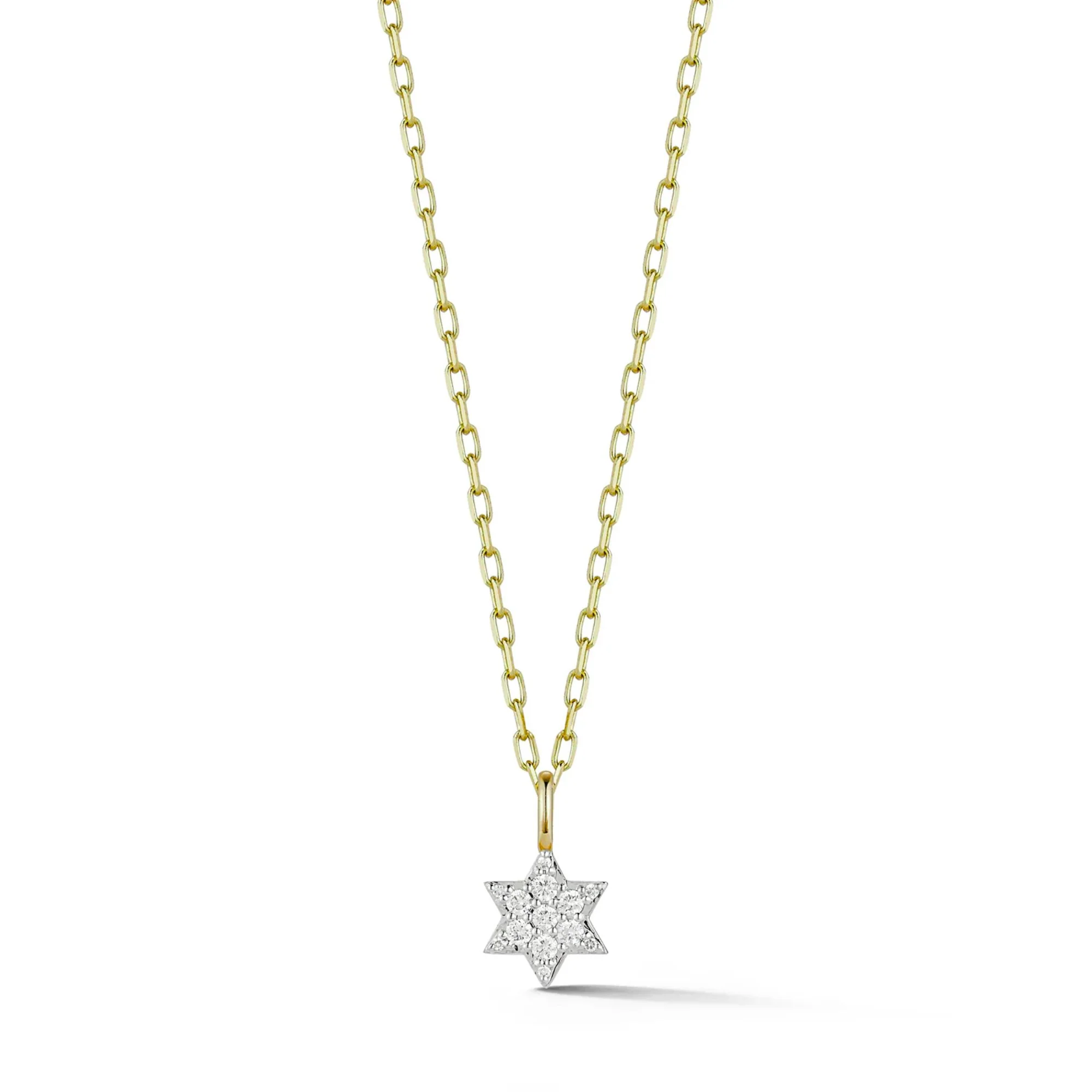 Mini Pavé Diamond Star Of David Charm - Image 2