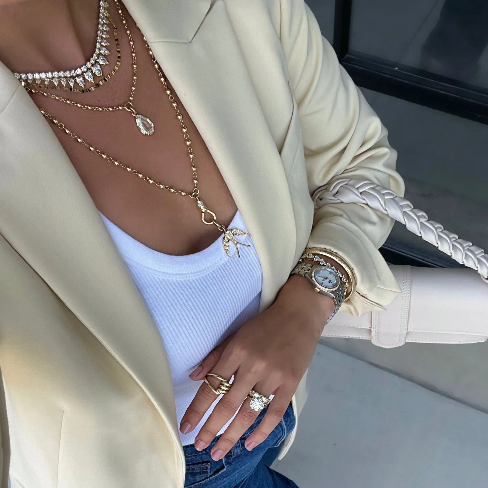 Large Diamond Swallow Charm - Image 2