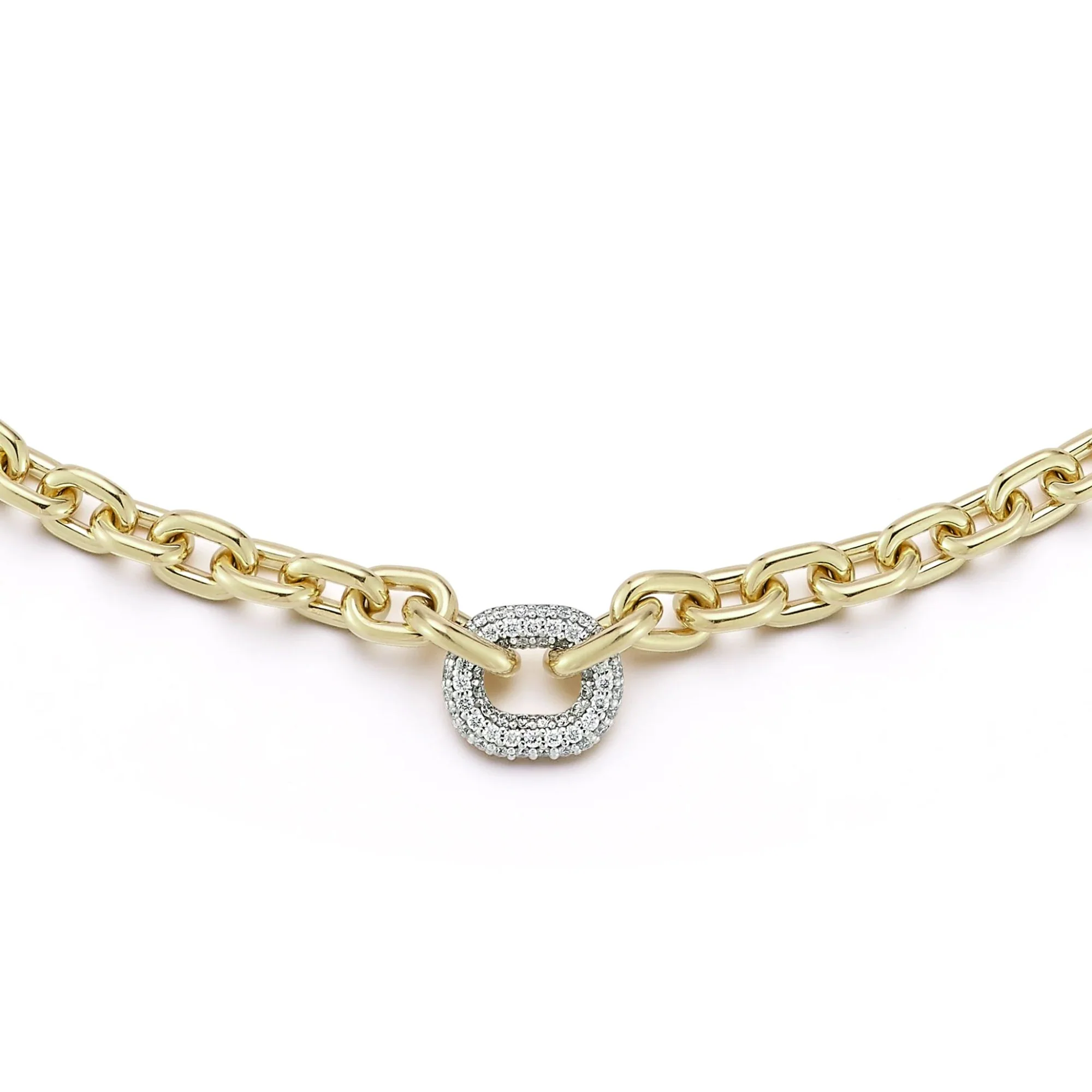 Morrell Diamond Graduated Link Necklace - Image 3
