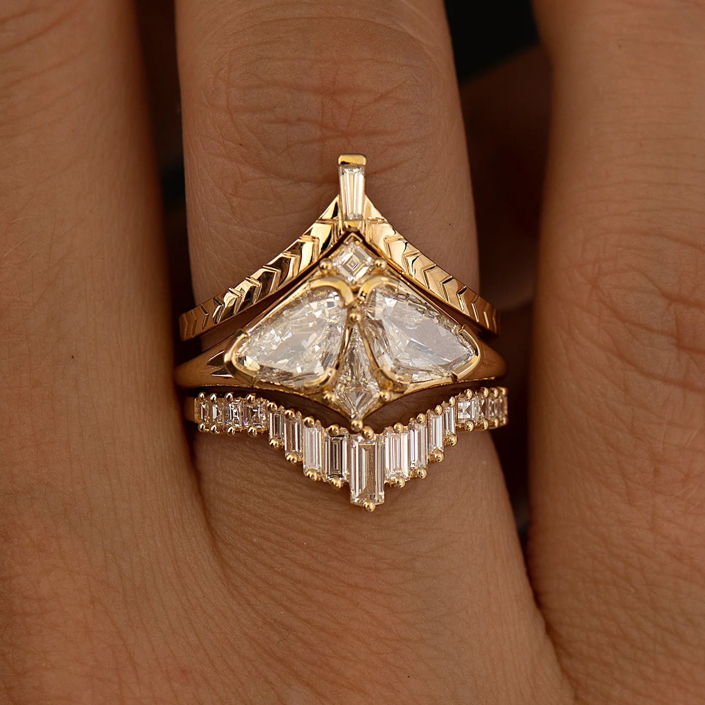 Moth Diamond Engagement Ring - Image 4