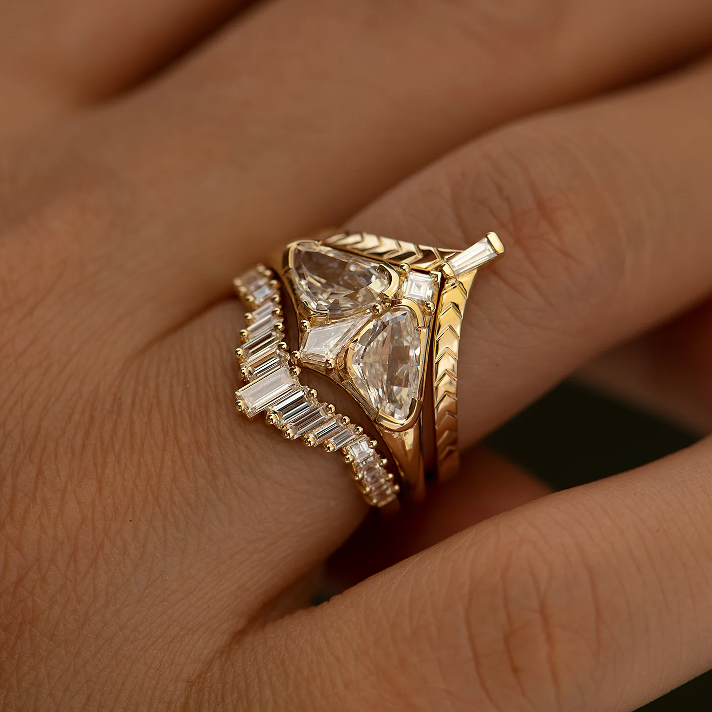 Moth Diamond Engagement Ring - Image 5