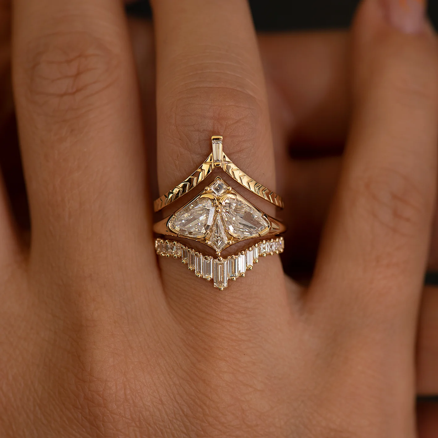 Moth Diamond Engagement Ring - Image 6