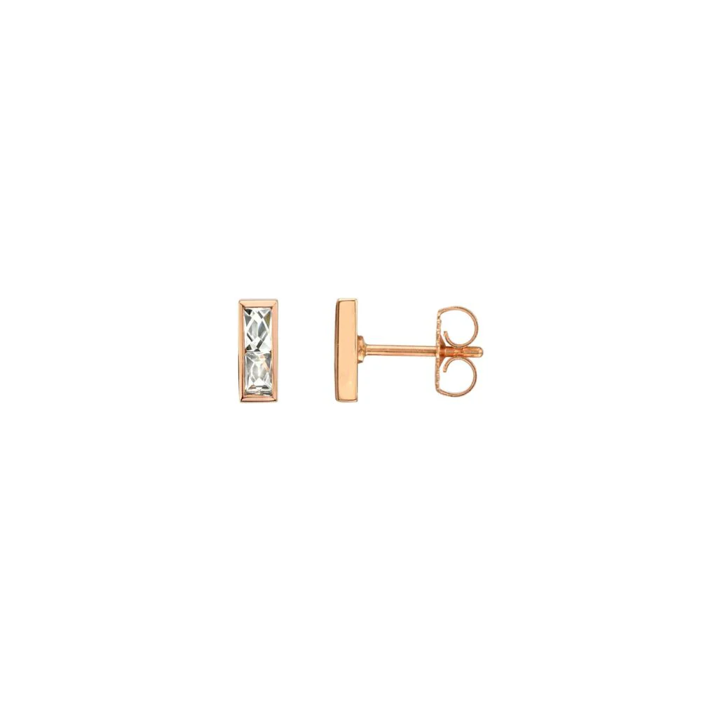 Monet Diamond Stud Earrings - Image 3