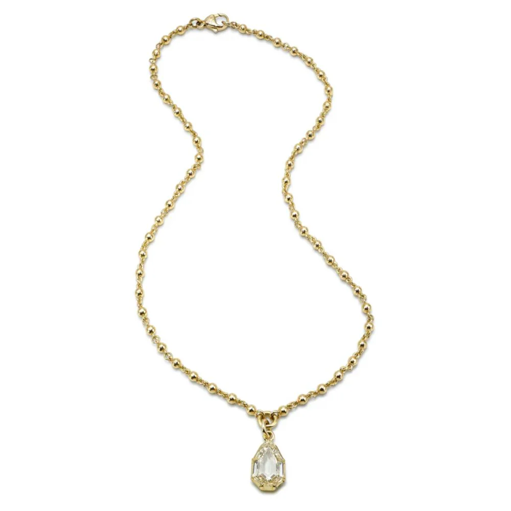 Odette Pear Step-Cut Diamond Necklace - Image 2