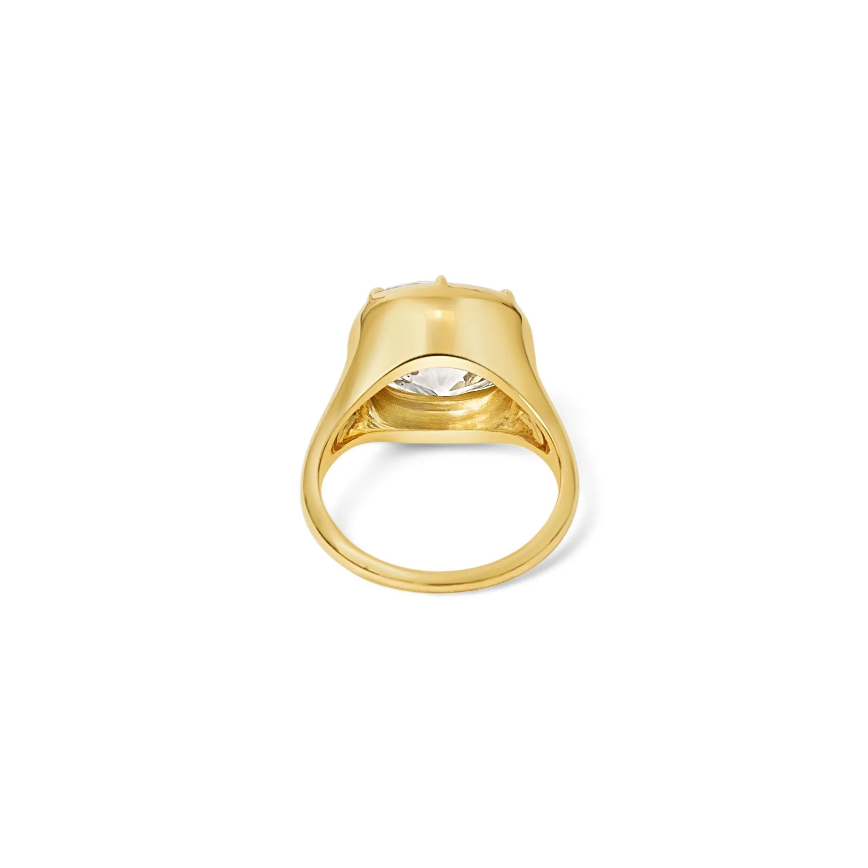 Old Mine Cut Diamond Solitaire Ring - Image 4