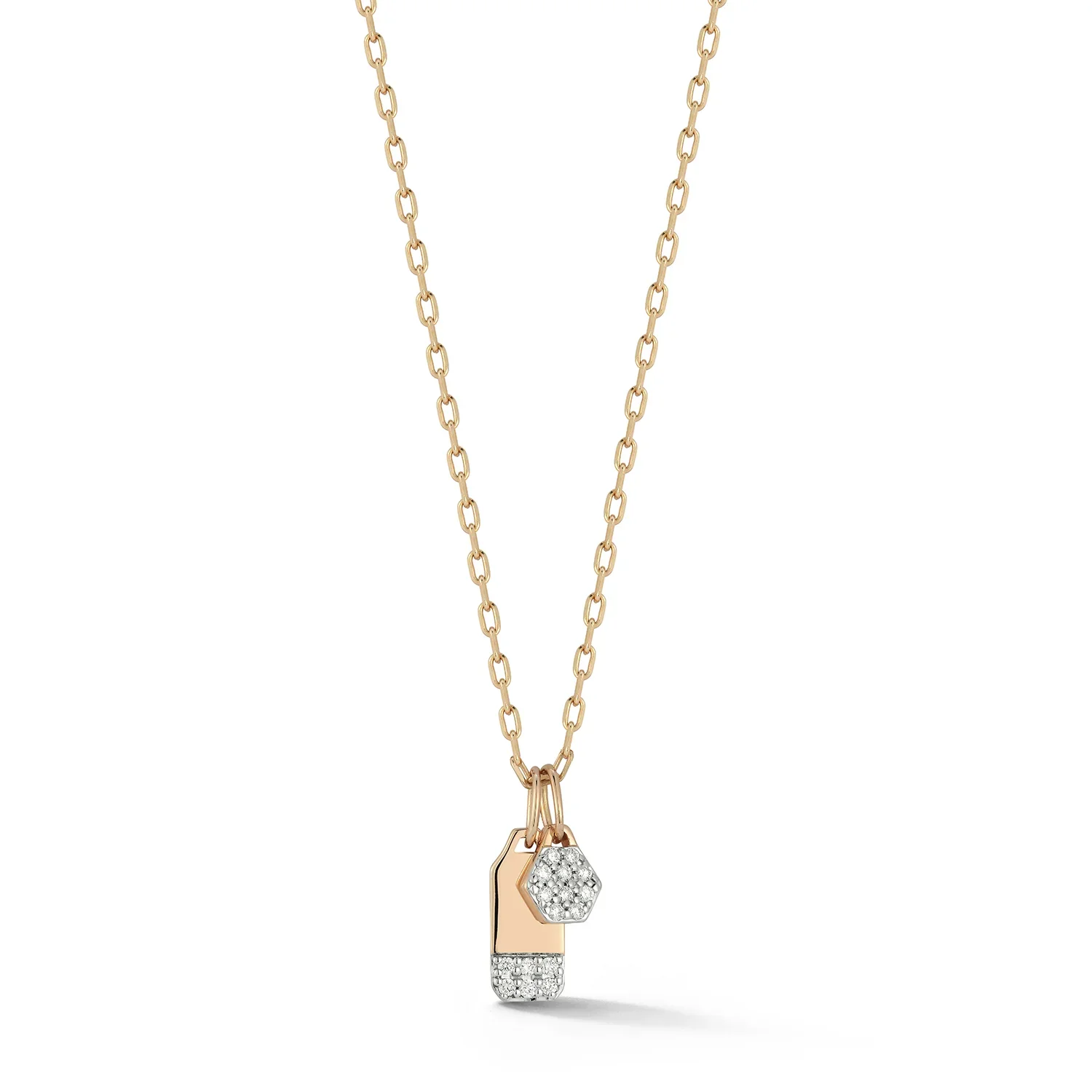Mini Dora Rectangular Pavé Diamond Charm - Image 3