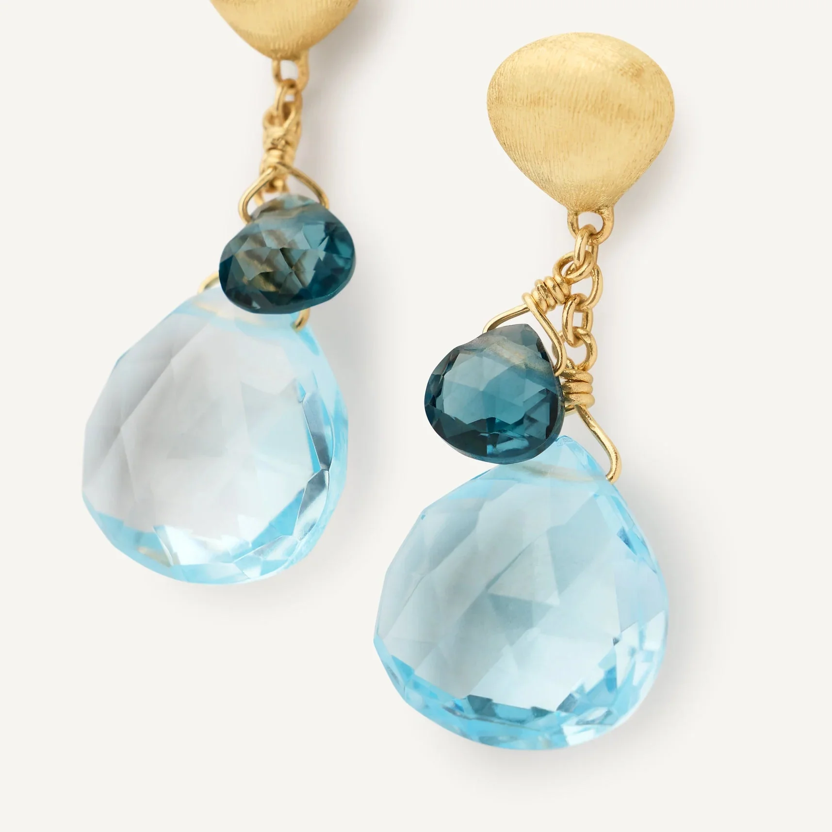 Paradise Collection Blue Topaz Drop Earrings - Image 3