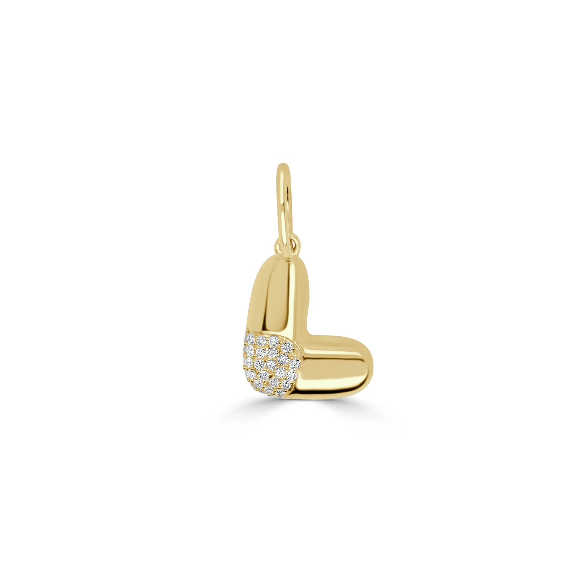 Pavé Diamond Bubble Letter Charm - Image 12