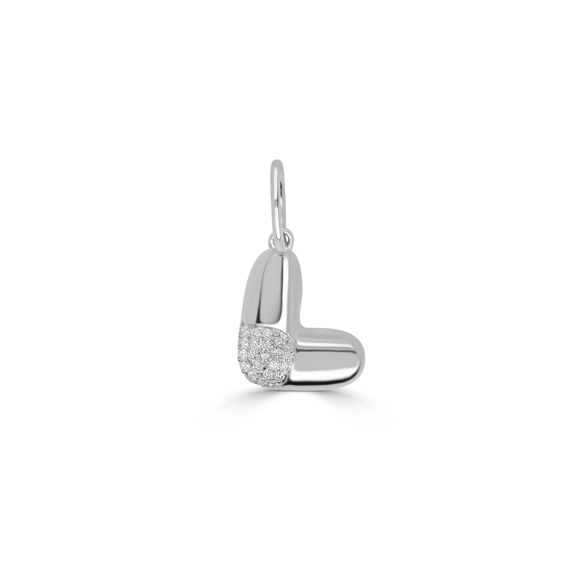 Pavé Diamond Bubble Letter Charm - Image 13