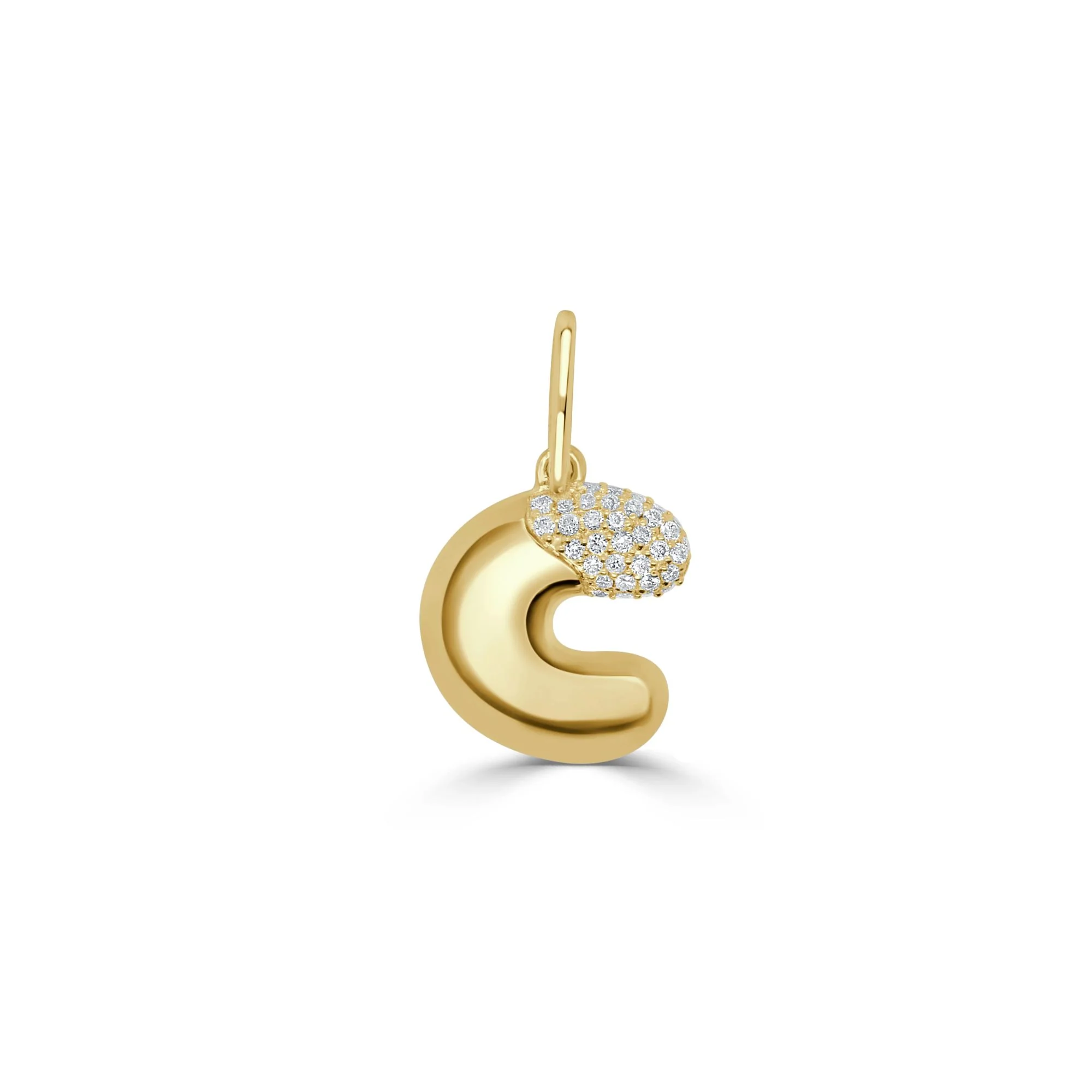 Pavé Diamond Bubble Letter Charm - Image 4