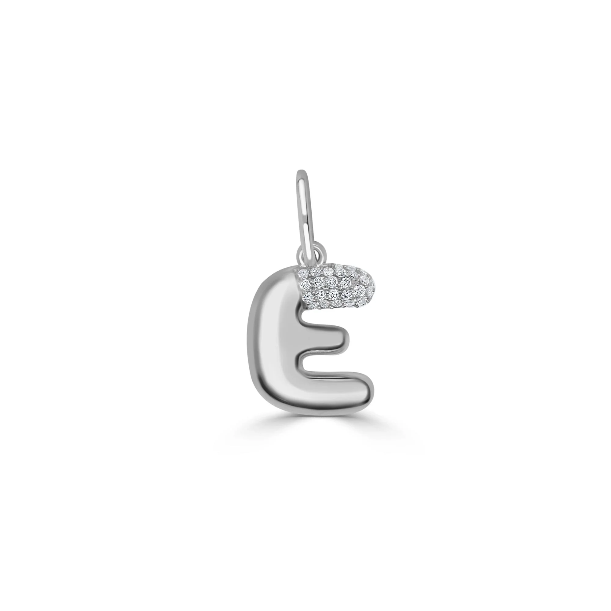 Pavé Diamond Bubble Letter Charm - Image 7