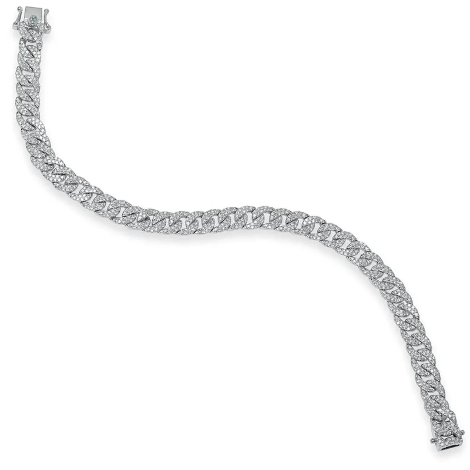 Pavé Diamond Curb Link Bracelet - Image 3