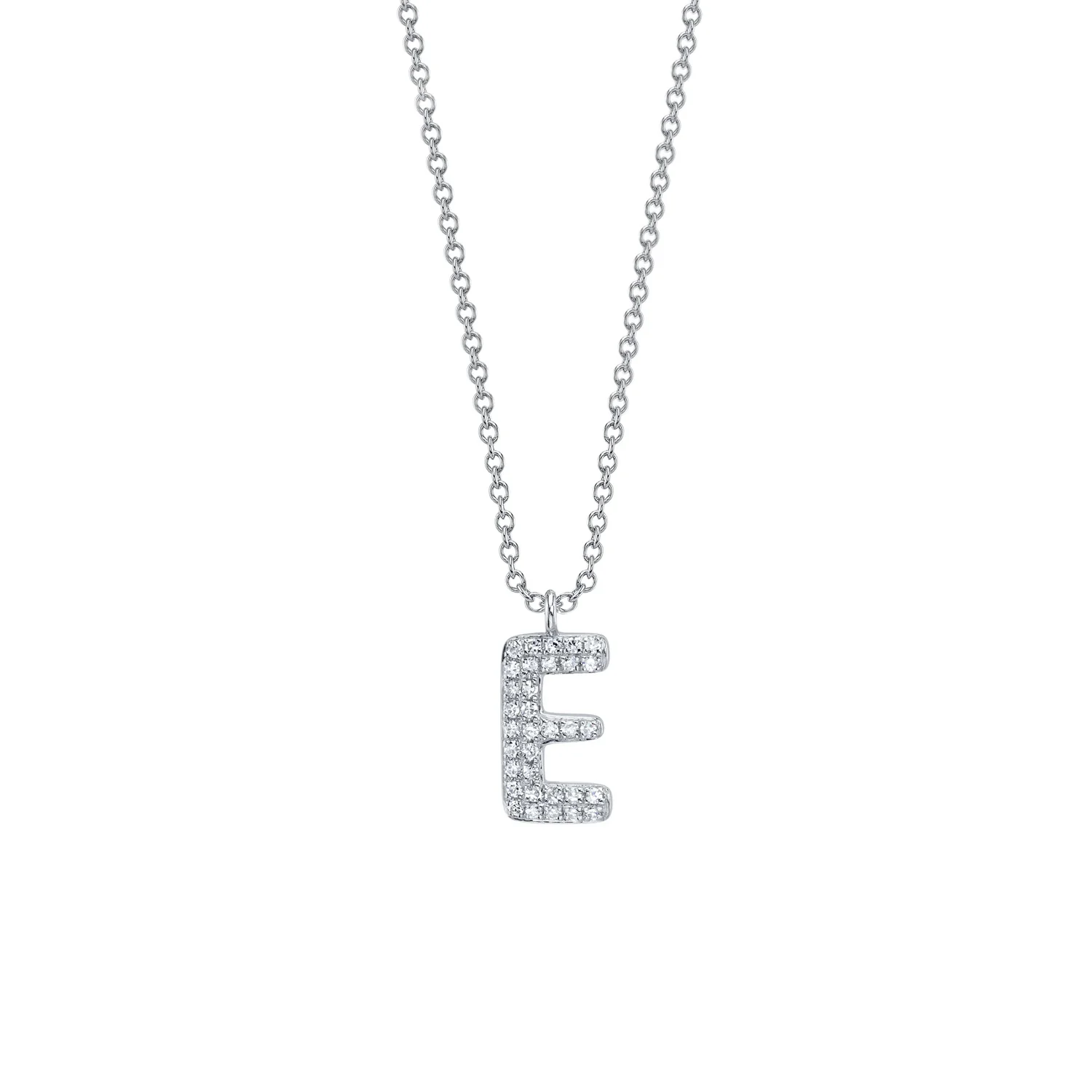 Pavé Diamond Initial Necklace - Image 6
