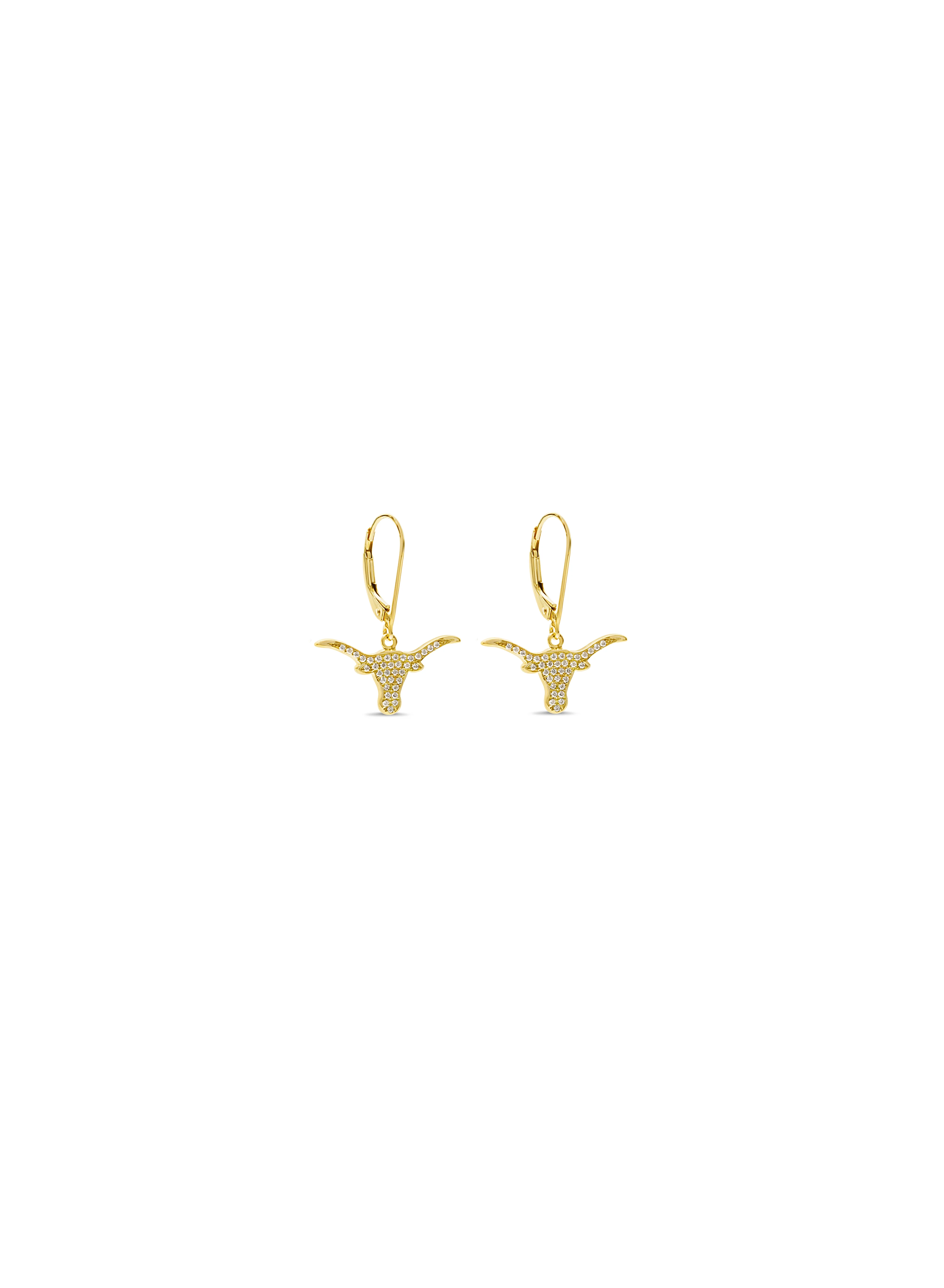 Pavé Diamond Longhorn Earrings - Image 3