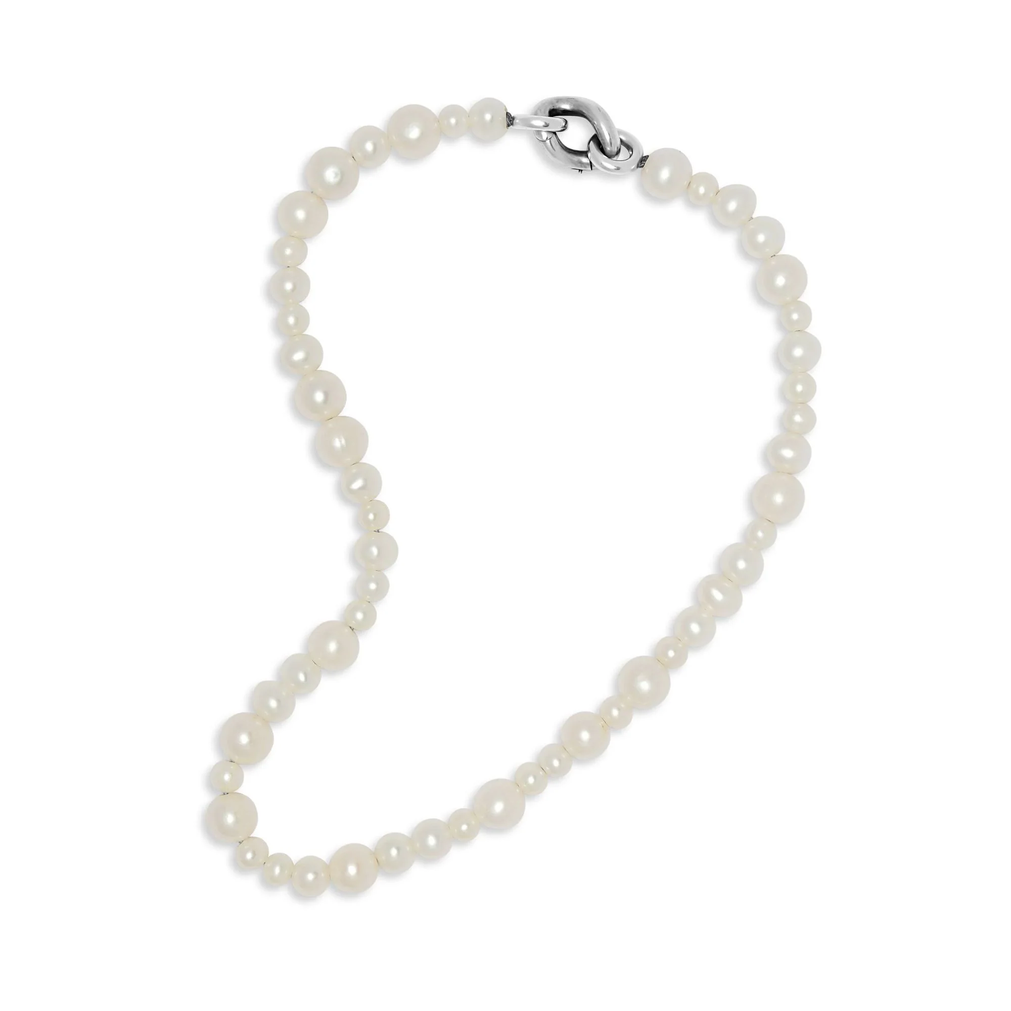 Perlina White Pearl Necklace - Image 3