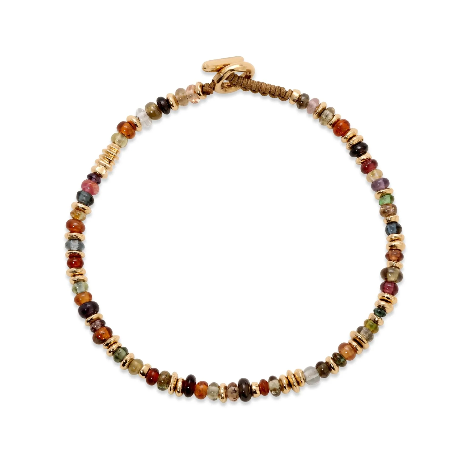 Pilla Organic Shape Multi Sapphire Beaded Bracelet - Image 2