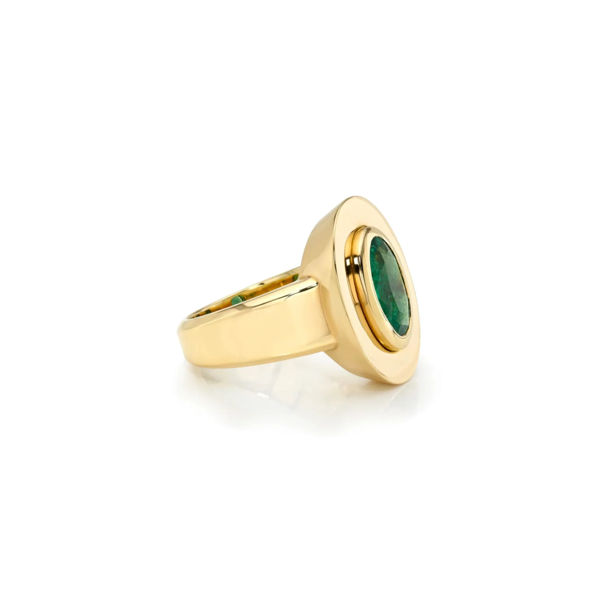 Rena Oval Emerald Ring - Image 2