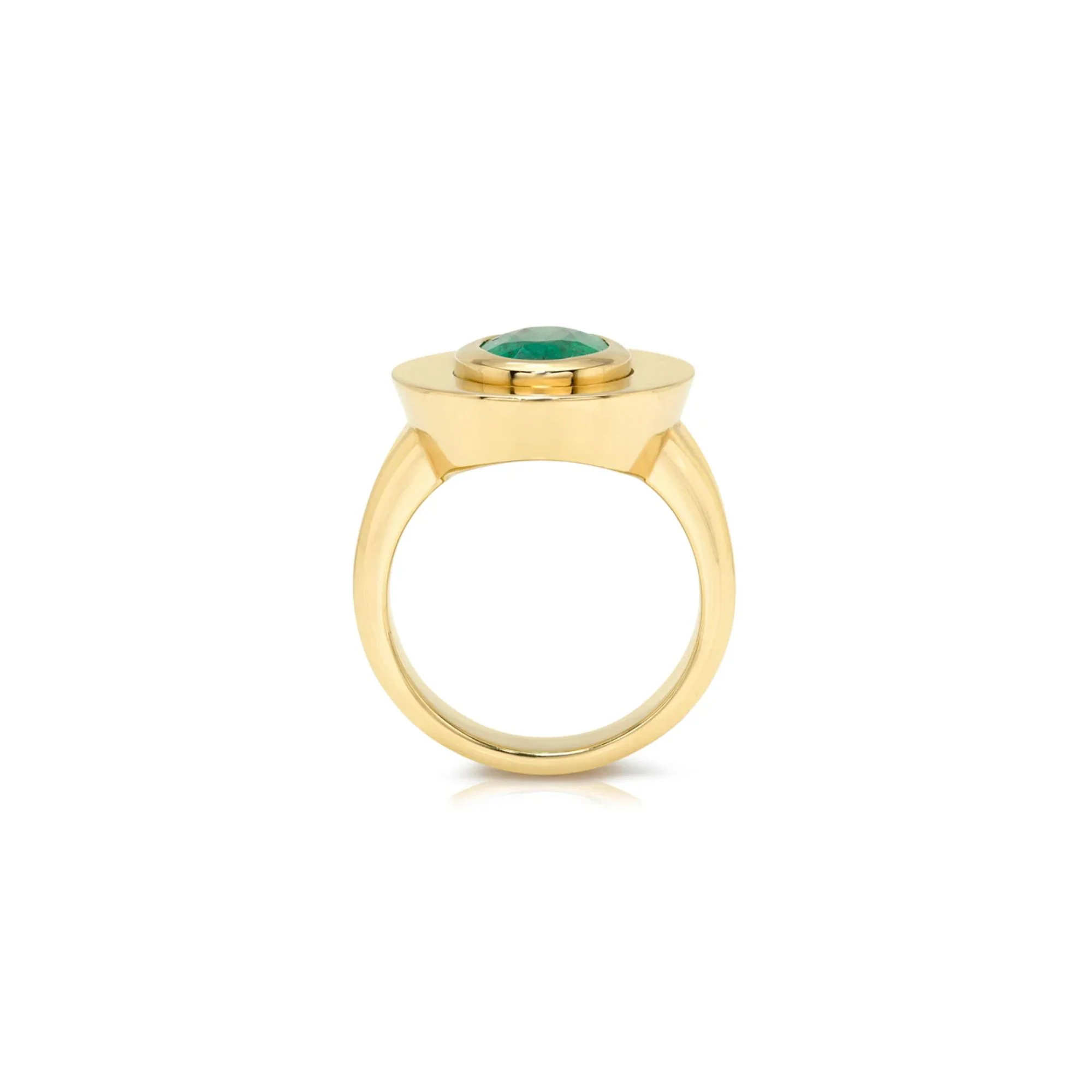 Rena Oval Emerald Ring - Image 3