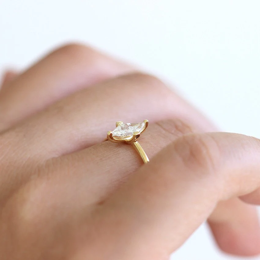 Rhombus Diamond Engagement Ring - Image 3