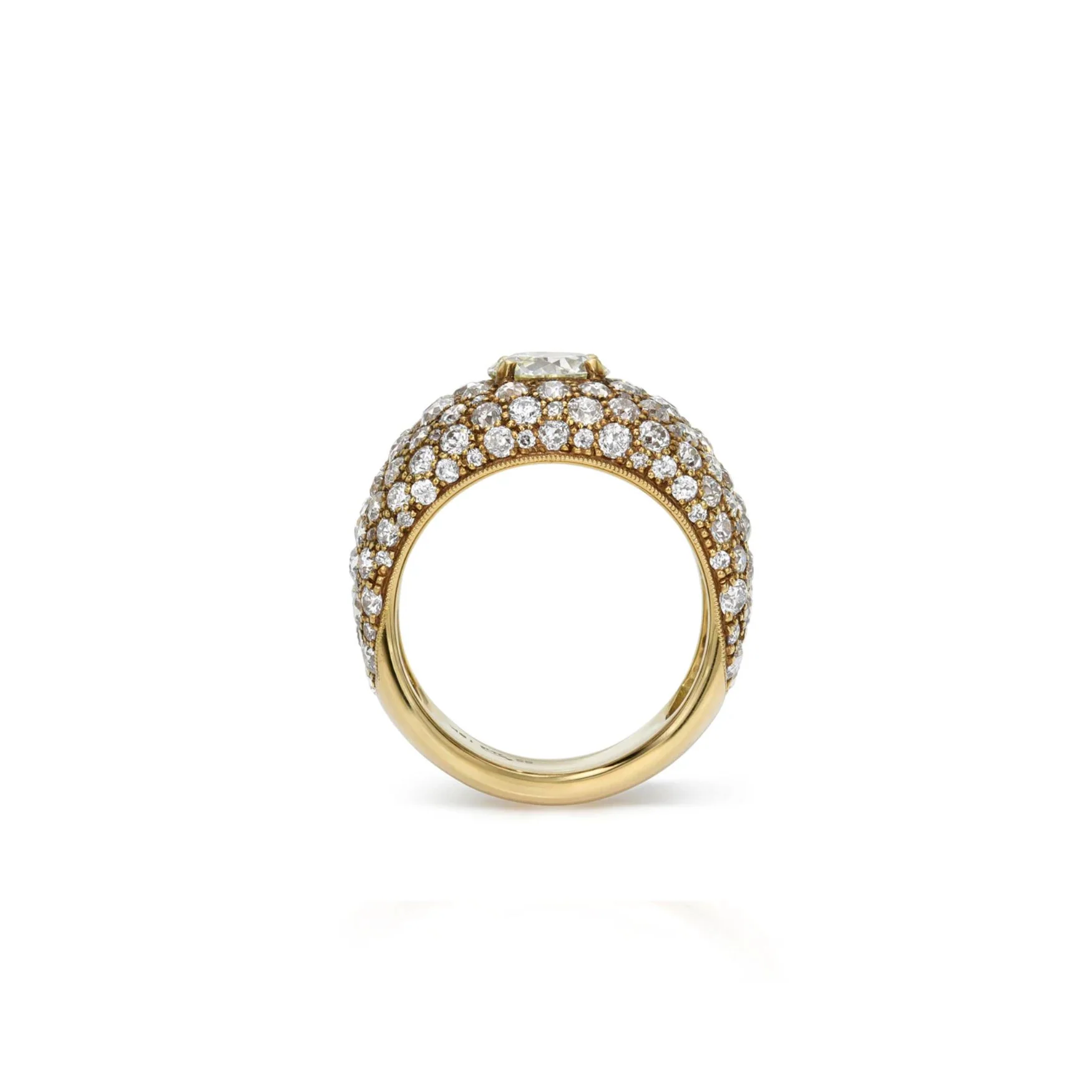Sienna Cobblestone Diamond Dome Ring - Image 4