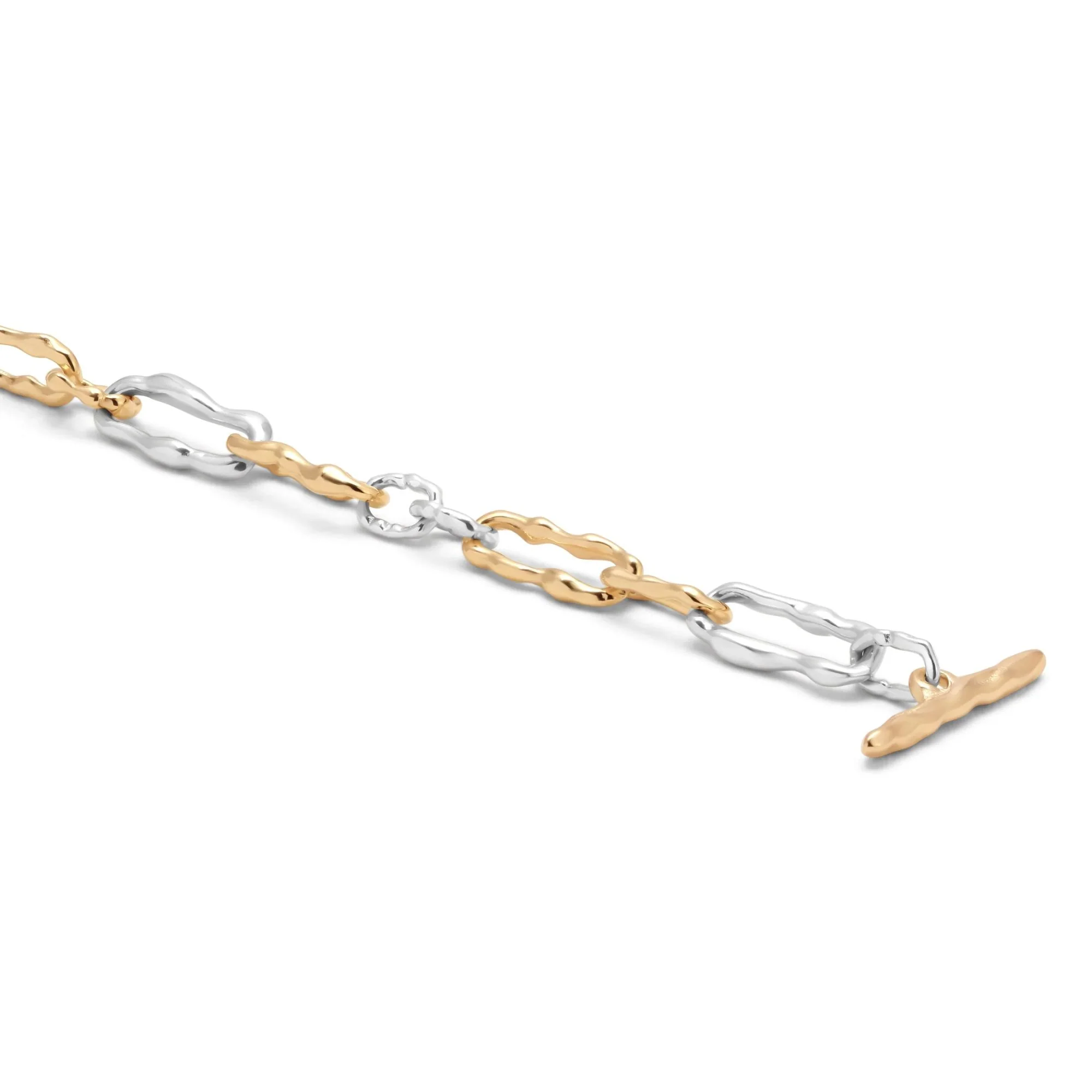 Small Mixed Metal Dryp Bracelet - Image 3