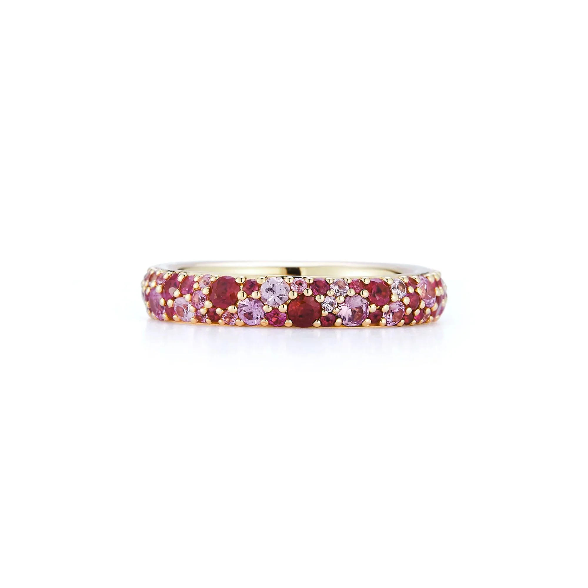 Small Pink Sapphire Pebble Band - Image 5