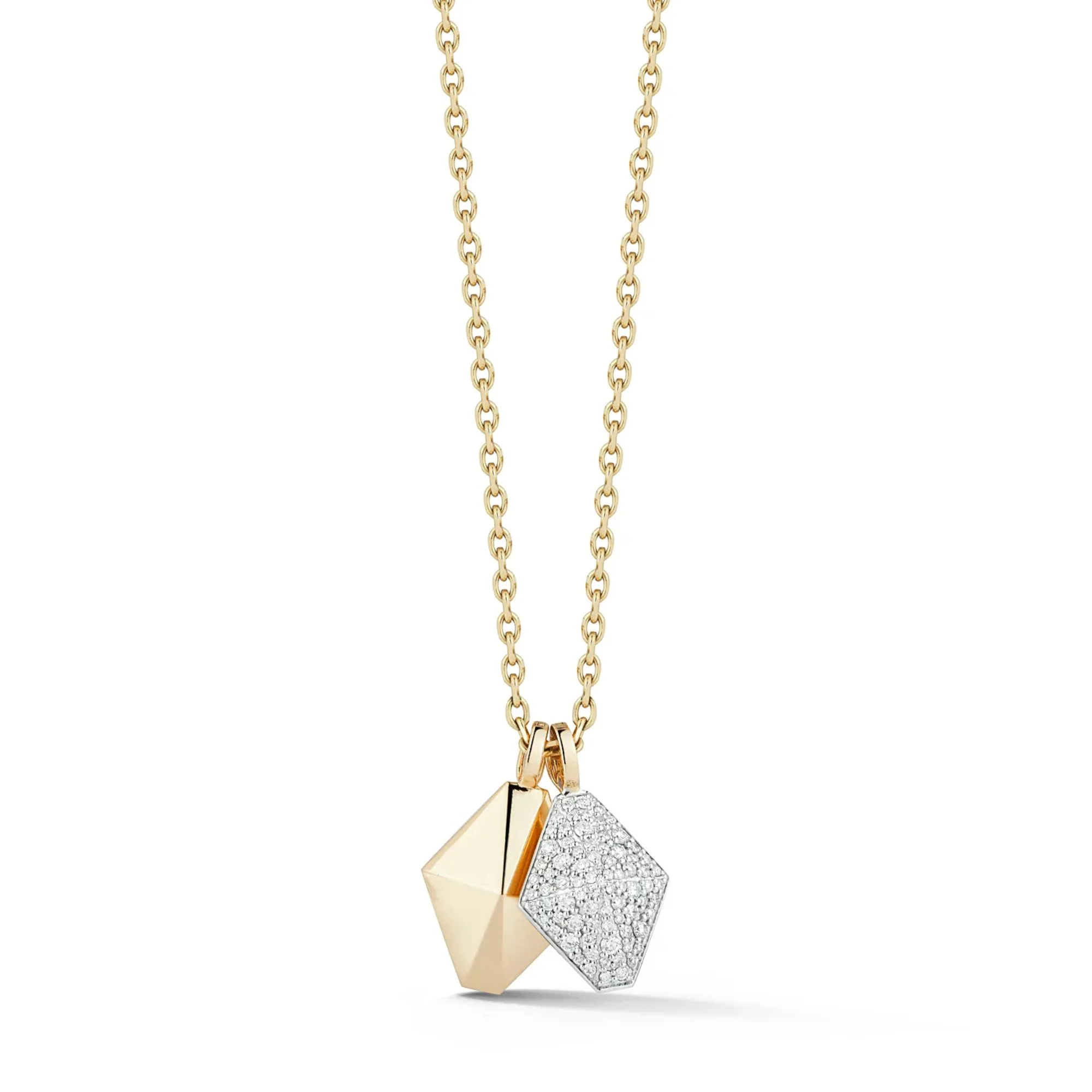 Sydney Two-Tone Diamond Origami Charm - Image 3