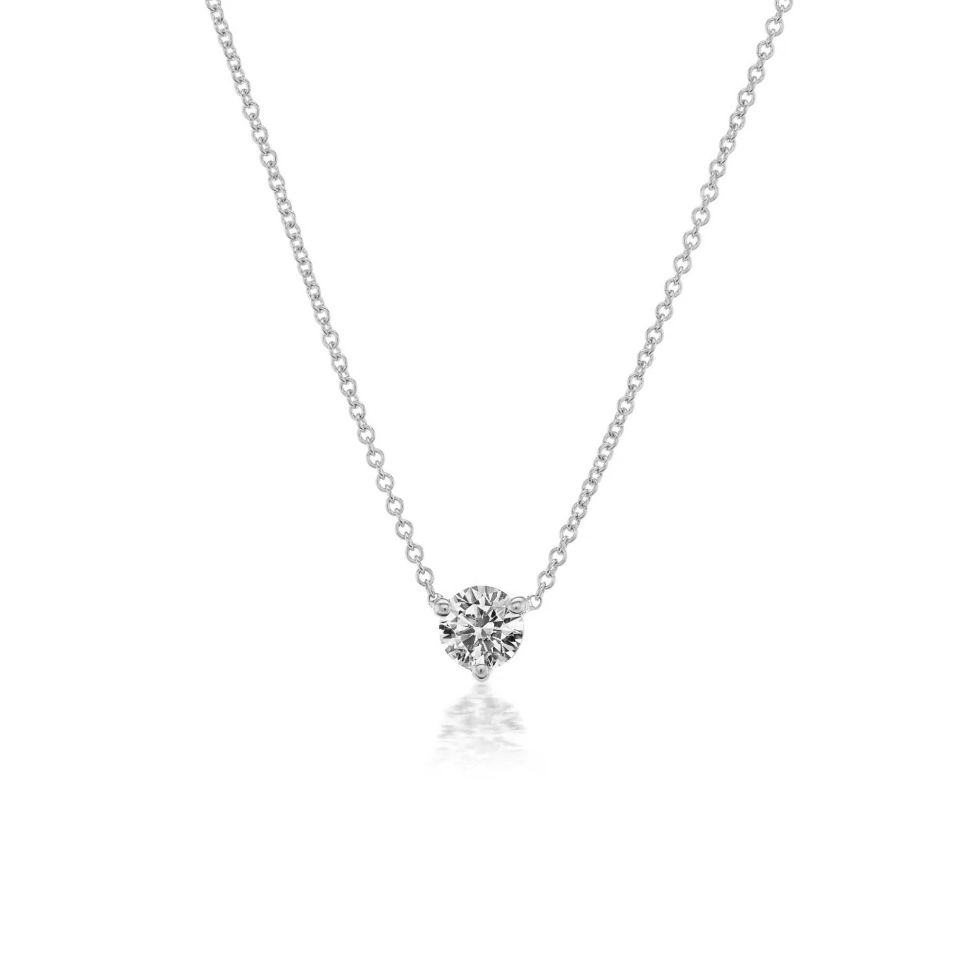 The Classic Diamond Solitaire Pendant Necklace - Image 10