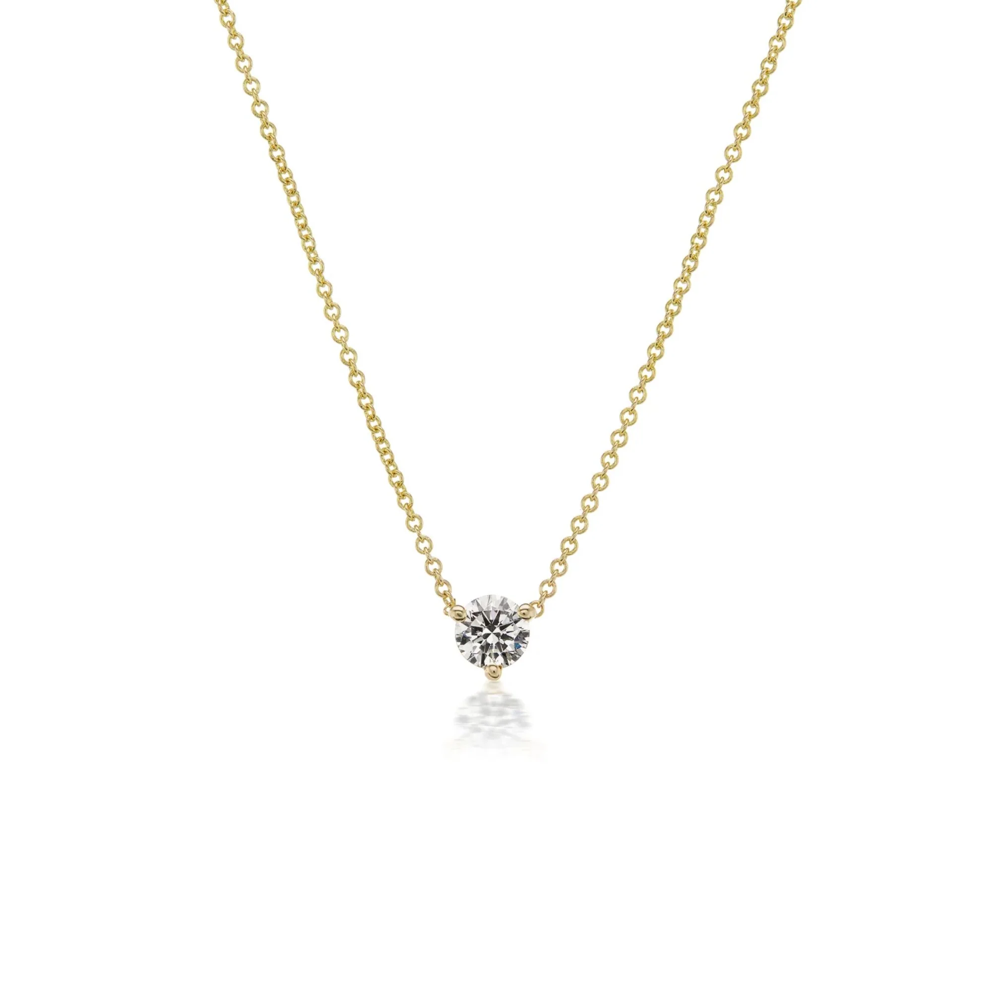 The Classic Diamond Solitaire Pendant Necklace - Image 4