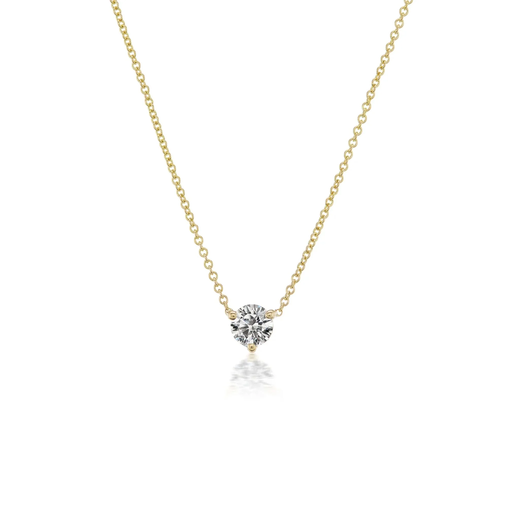 The Classic Diamond Solitaire Pendant Necklace - Image 5