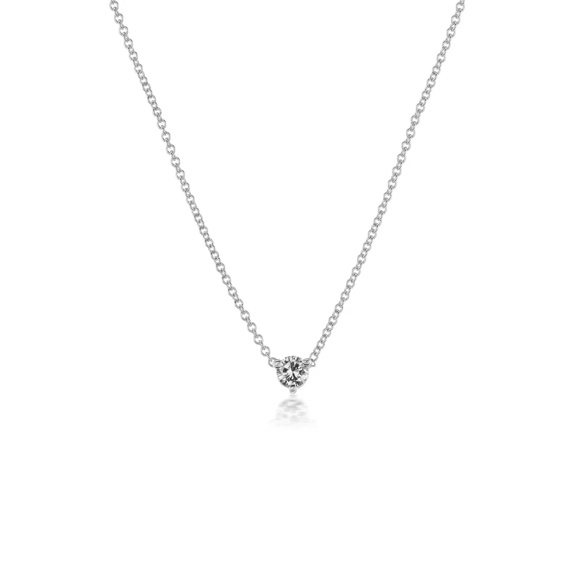 The Classic Diamond Solitaire Pendant Necklace - Image 7