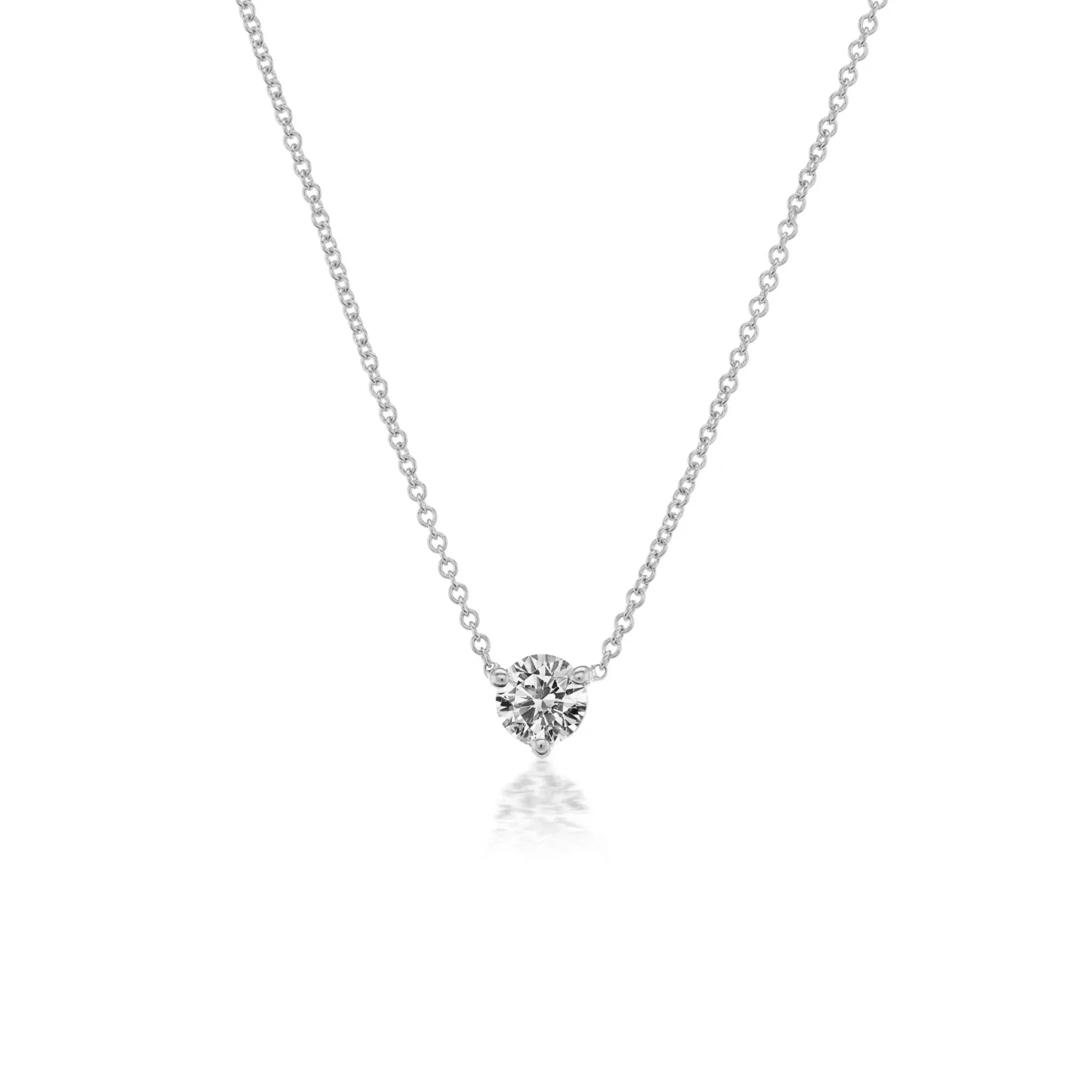 The Classic Diamond Solitaire Pendant Necklace - Image 9