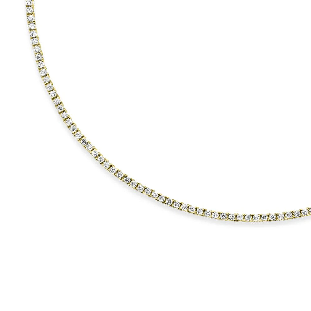 The Classic Diamond Tennis Necklace - Image 4