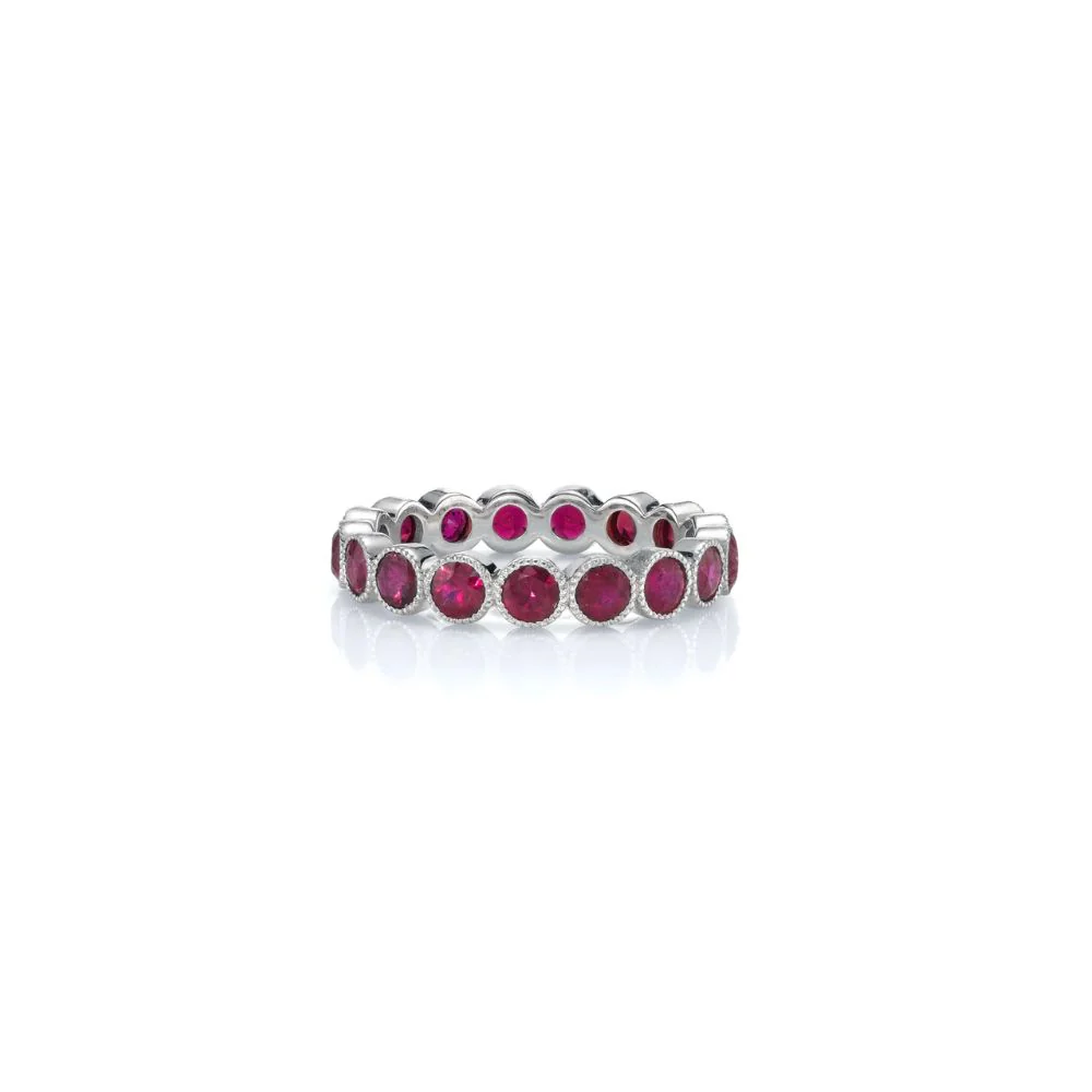The Gabby Gemstone Eternity Ring - Image 4