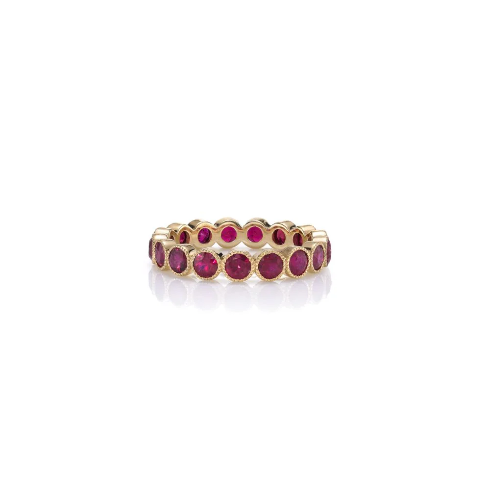 The Gabby Gemstone Eternity Ring - Image 5