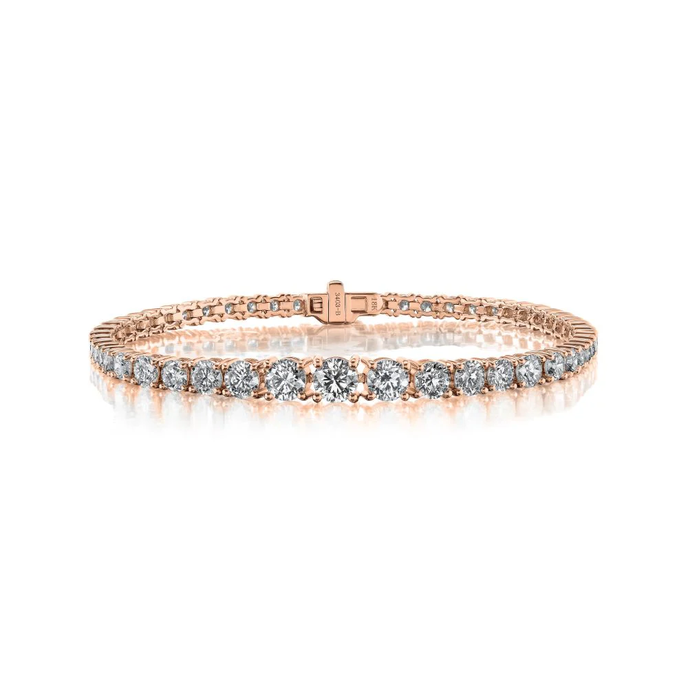 The Graduated Diamond Tennis Bracelet - Image 3