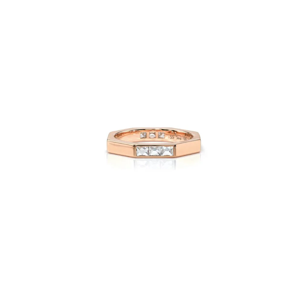 The Jacqueline Octagonal Half French Ring - Image 3