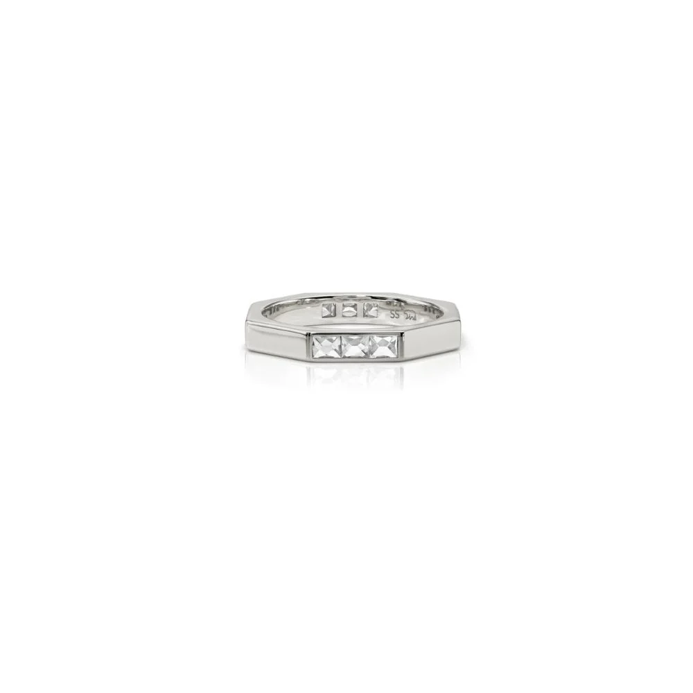 The Jacqueline Octagonal Half French Ring - Image 4