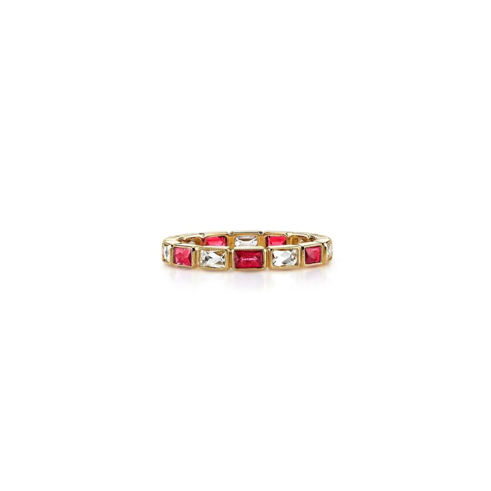The Julia Diamond & Gemstone Eternity Ring - Image 3