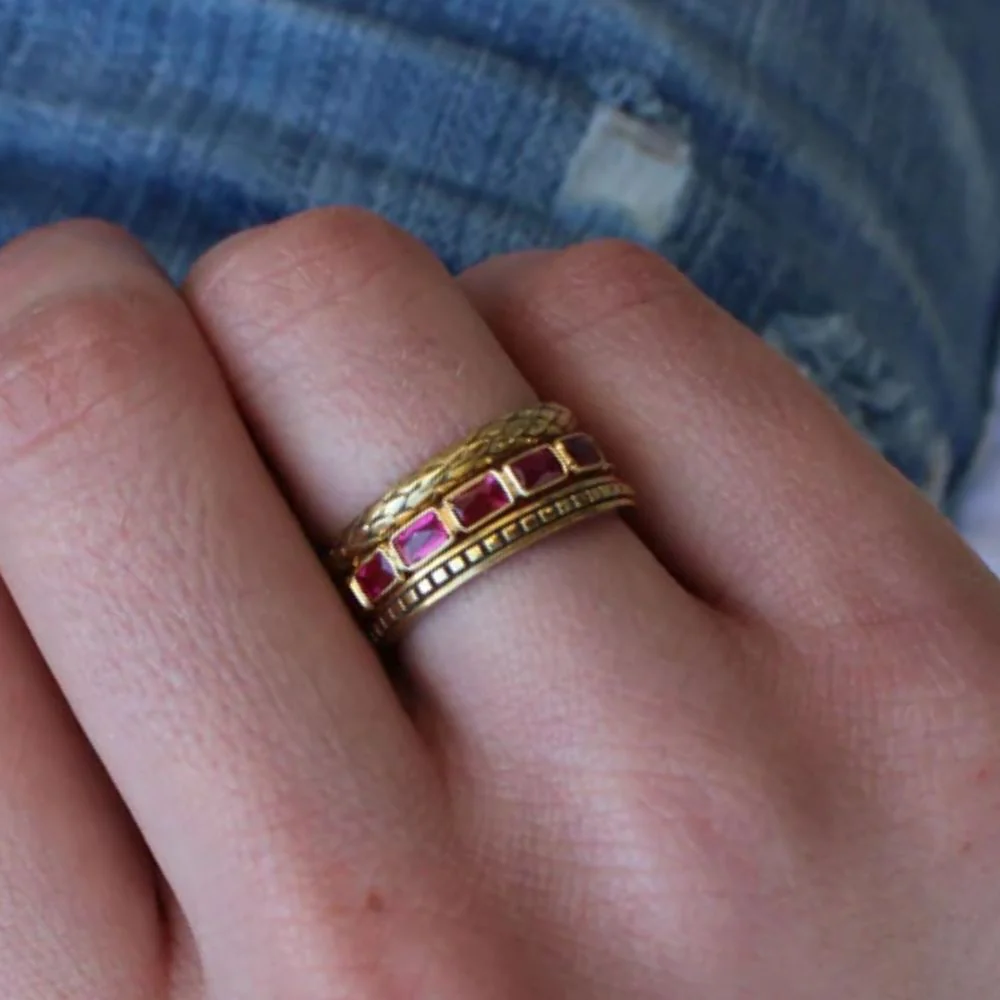 The Julia Gemstone Eternity Ring - Image 3