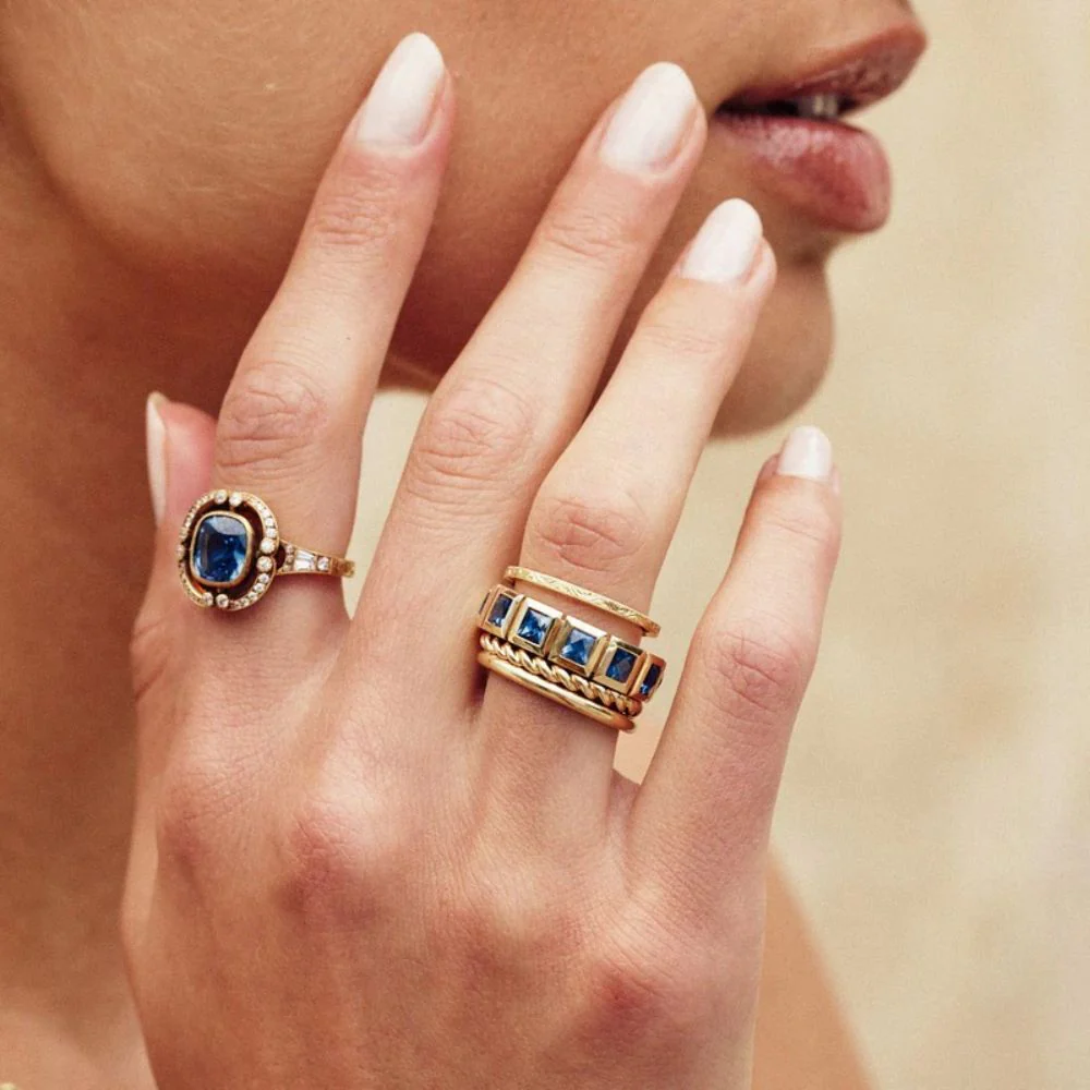 The Karina Gemstone Eternity Ring - Image 4
