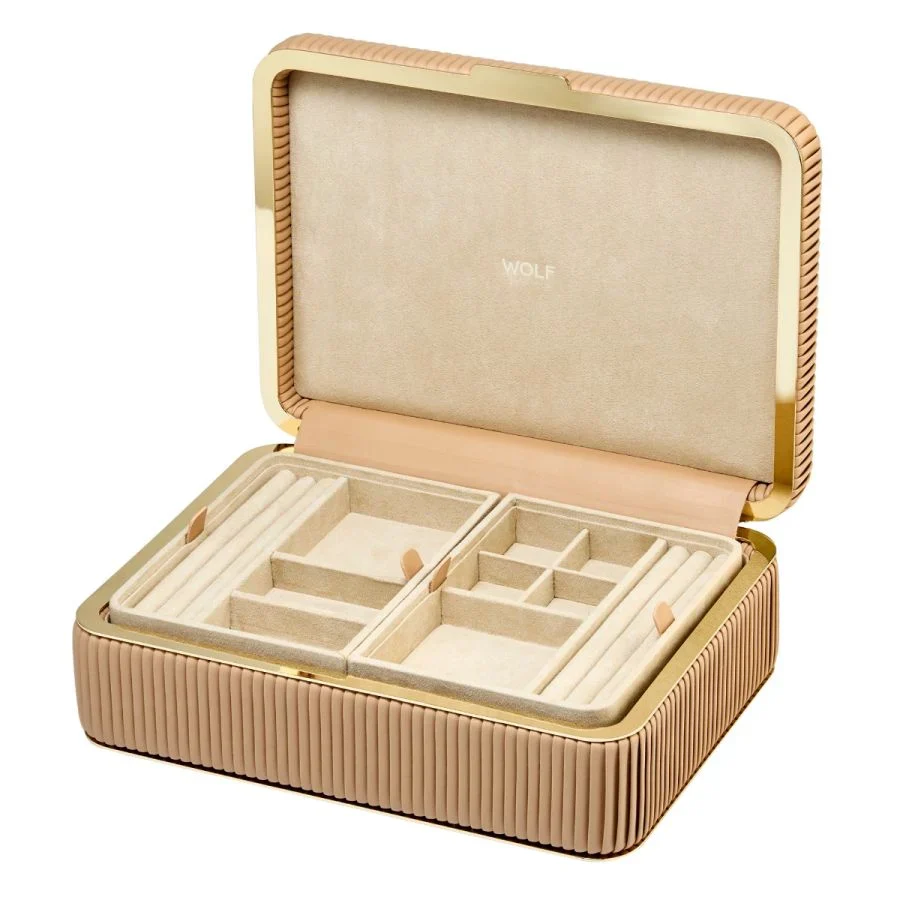 The Medium Bella Jewelry Box in Mocha - Image 4
